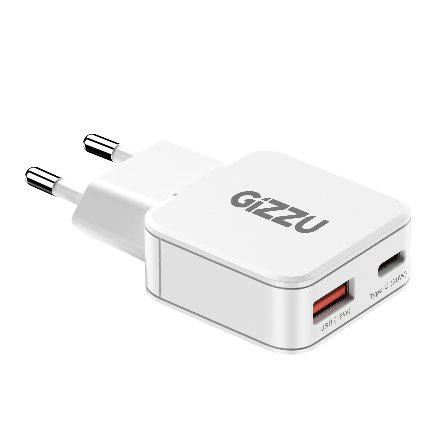 GWCCU20W_Gizzu-2-Port-20W-GaN-Wall-Charger-White_wr_03a Gizzu 2-Port 20W GaN Wall Charger