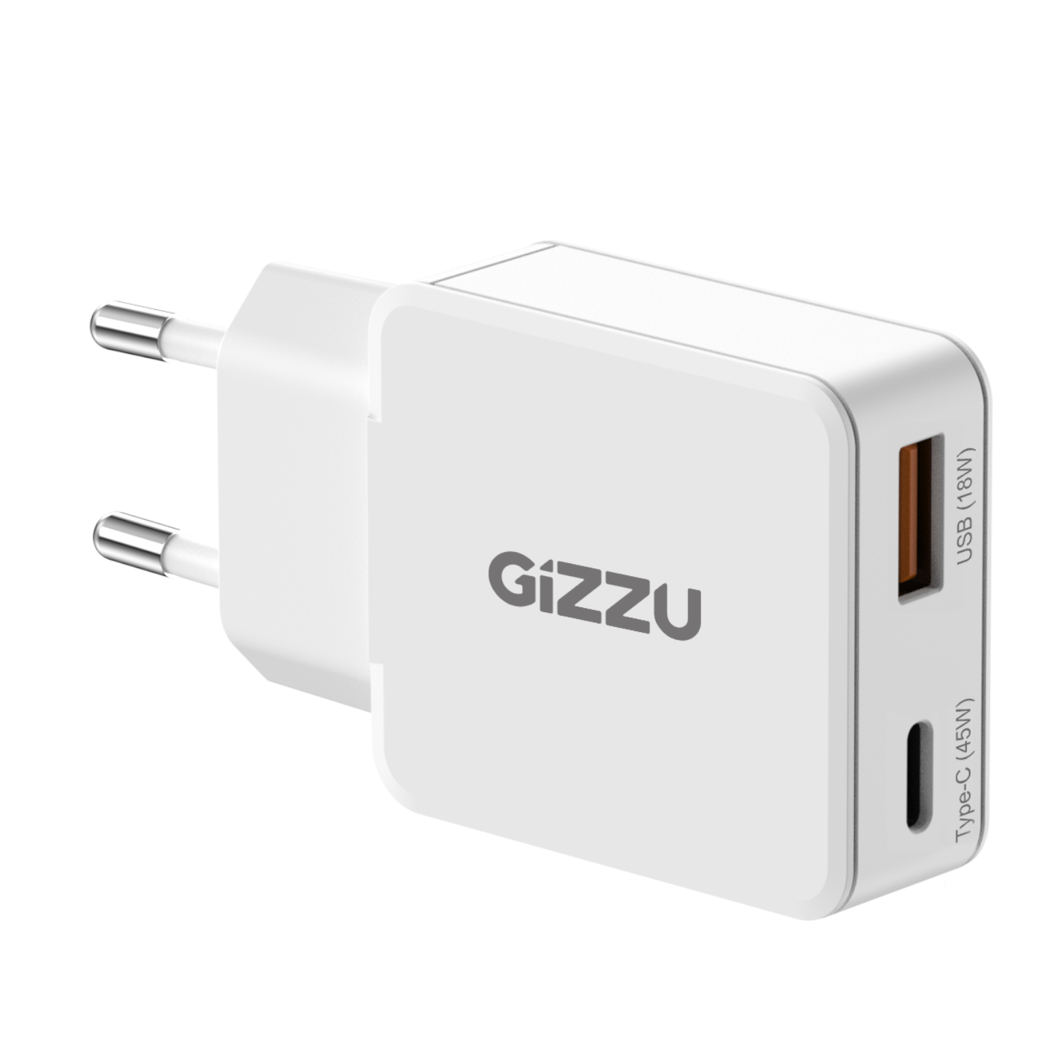 GWCCU45W_Gizzu-2-Port-45W-GaN-Wall-Charger-White_wr_01a Gizzu 2-Port 45W GaN Wall Charger