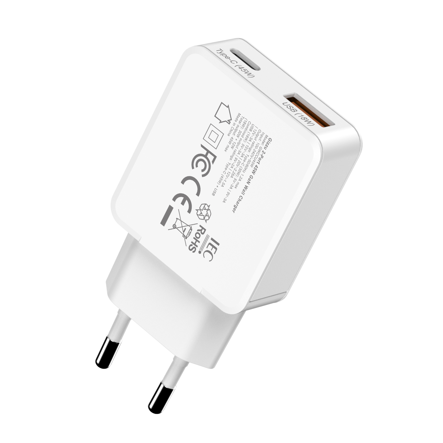 GWCCU45W_Gizzu-2-Port-45W-GaN-Wall-Charger-White_wr_04a Gizzu 2-Port 45W GaN Wall Charger