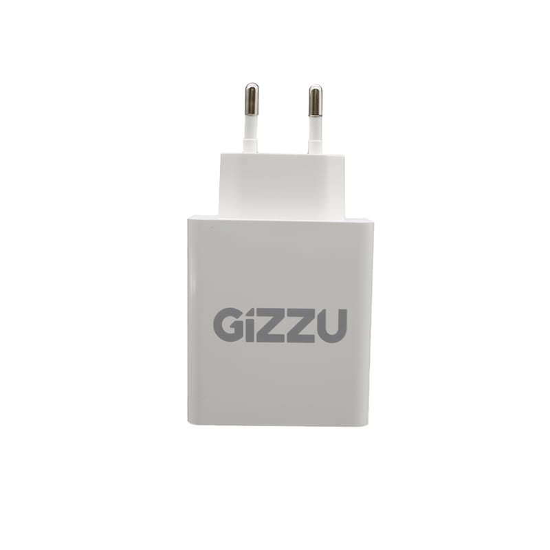 GWCPDU36W_wr_02 GIZZU Wall Charger Type C 36W PD QC3.0 18W - White