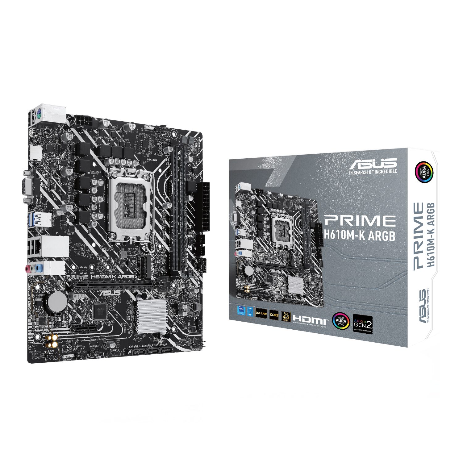 H610M-R-D5-WR-01 Asus PRIME H610M-R DDR5 LGA1700 Micro-ATX Motherboard