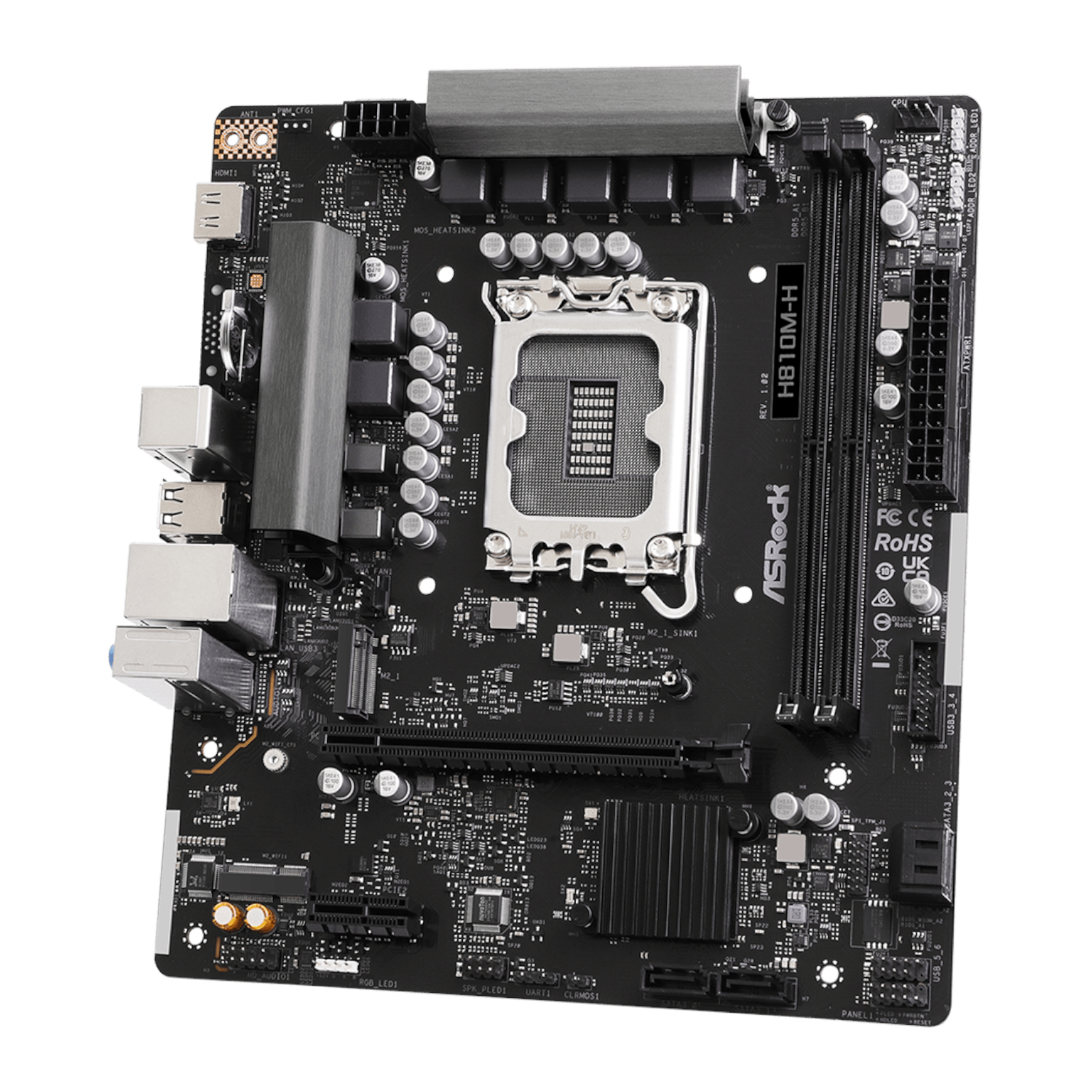 H810M-H_ASRock-H810M-H-Intel-LGA1851-Micro-ATX-Motherboard-Black_wr_04a ASRock H810M-H Intel LGA1851 Micro ATX Motherboard - Black