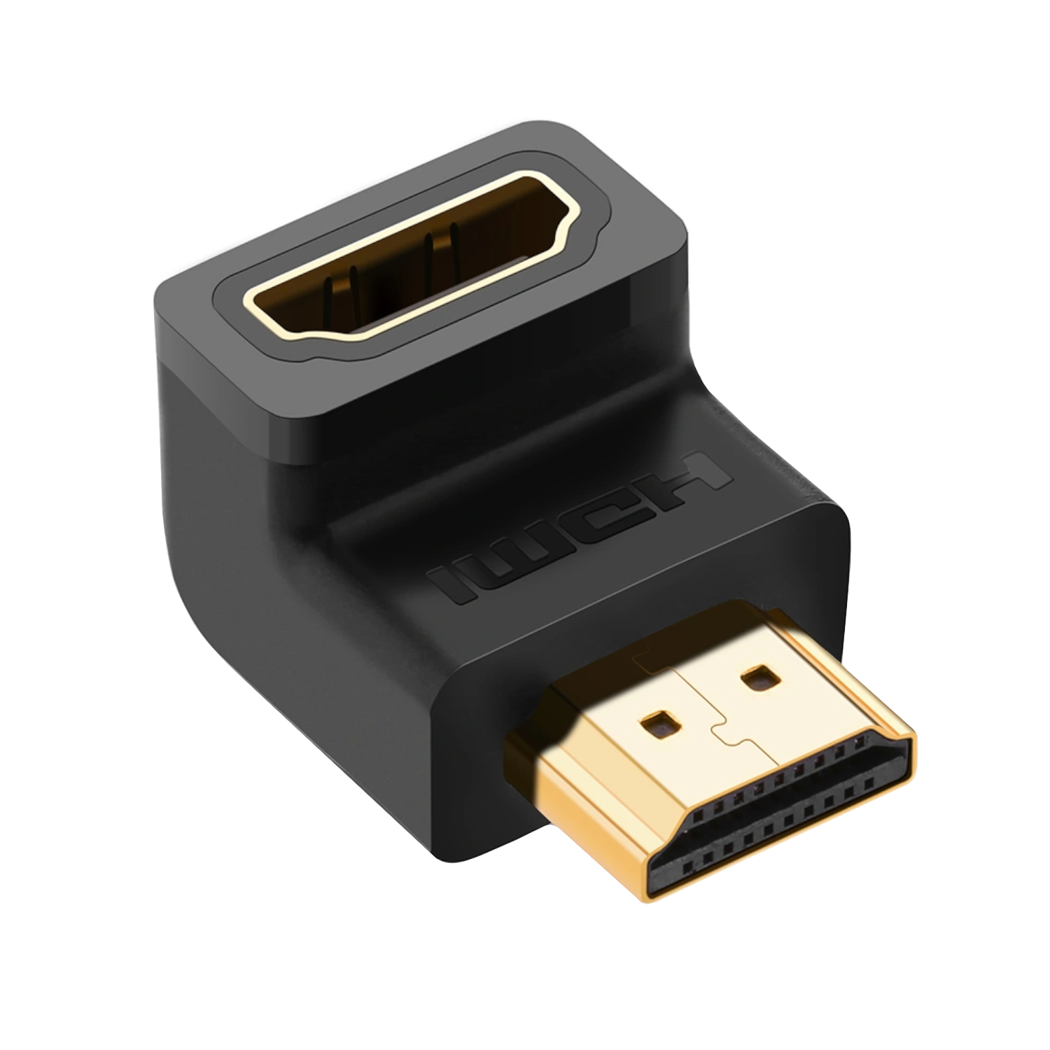 HD112-20109_UGreen-HD112-HDMI-4K-Male-to-Female-Down-angled-Connector-Black_wr_02a UGREEN HD112 HDMI 4K Male to Female Down-angled Connector - Black