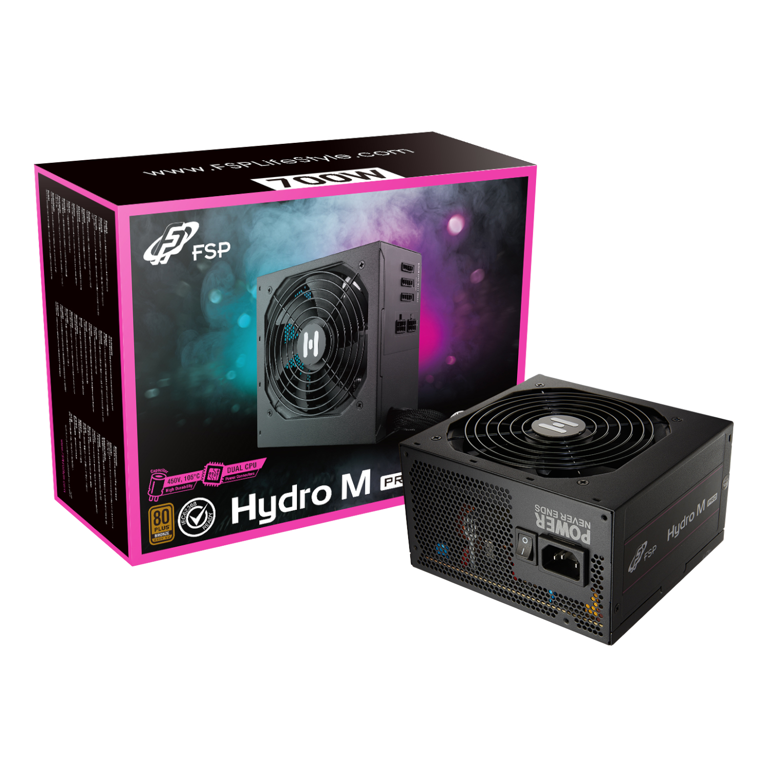 HP2-700MGEN5_FSP-Hyrdo-M-Pro-700W-80PLUS-Bronze-Gen5-Semi-modular-Power-Supply_wr_01a FSP Hydro M Pro 700W 80PLUS Bronze Gen5 Semi-modular Power Supply