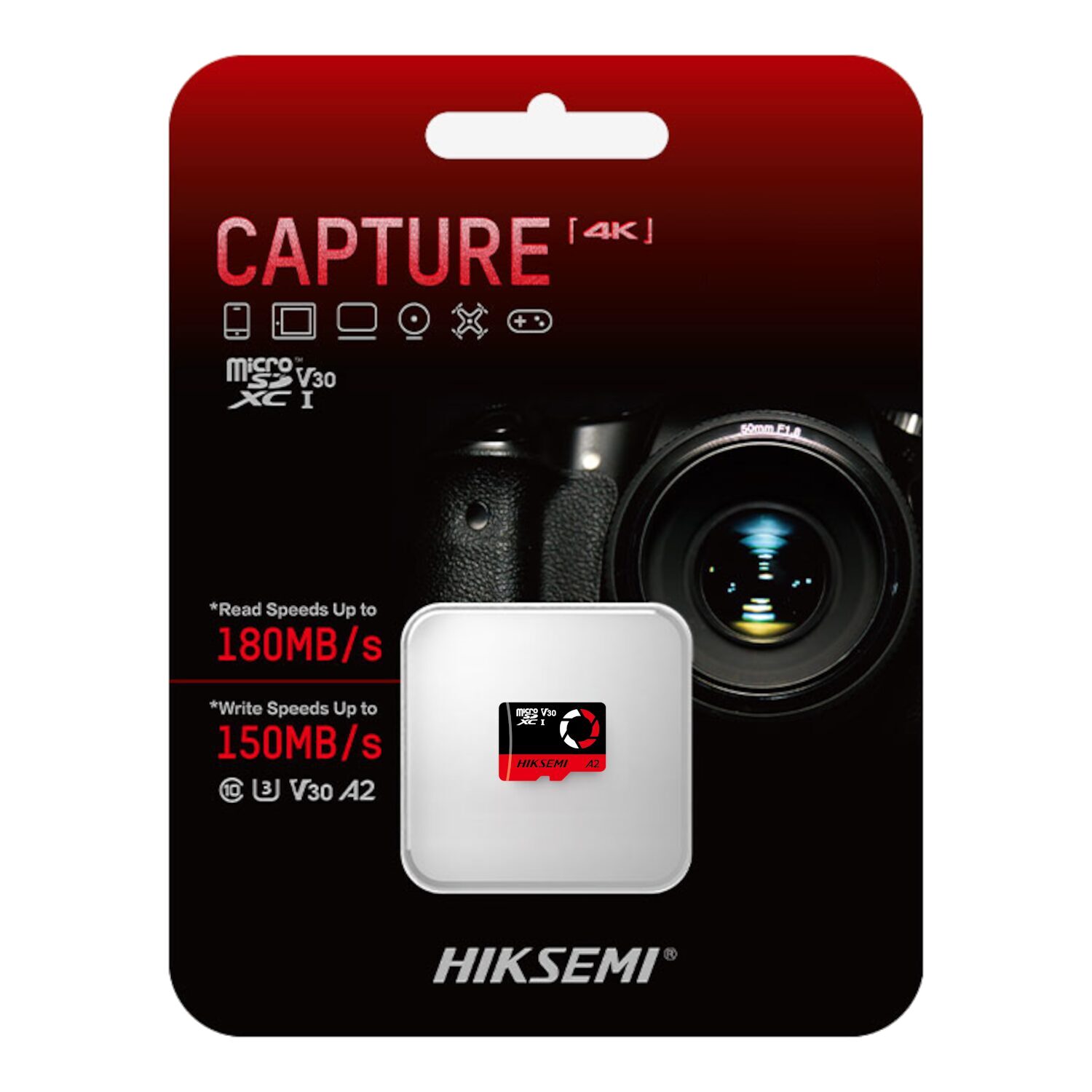 HS-TF-E3-512G-WR-4 HIKSEMI Capture V30 512GB MicroSDXC Card (Without Adapter)