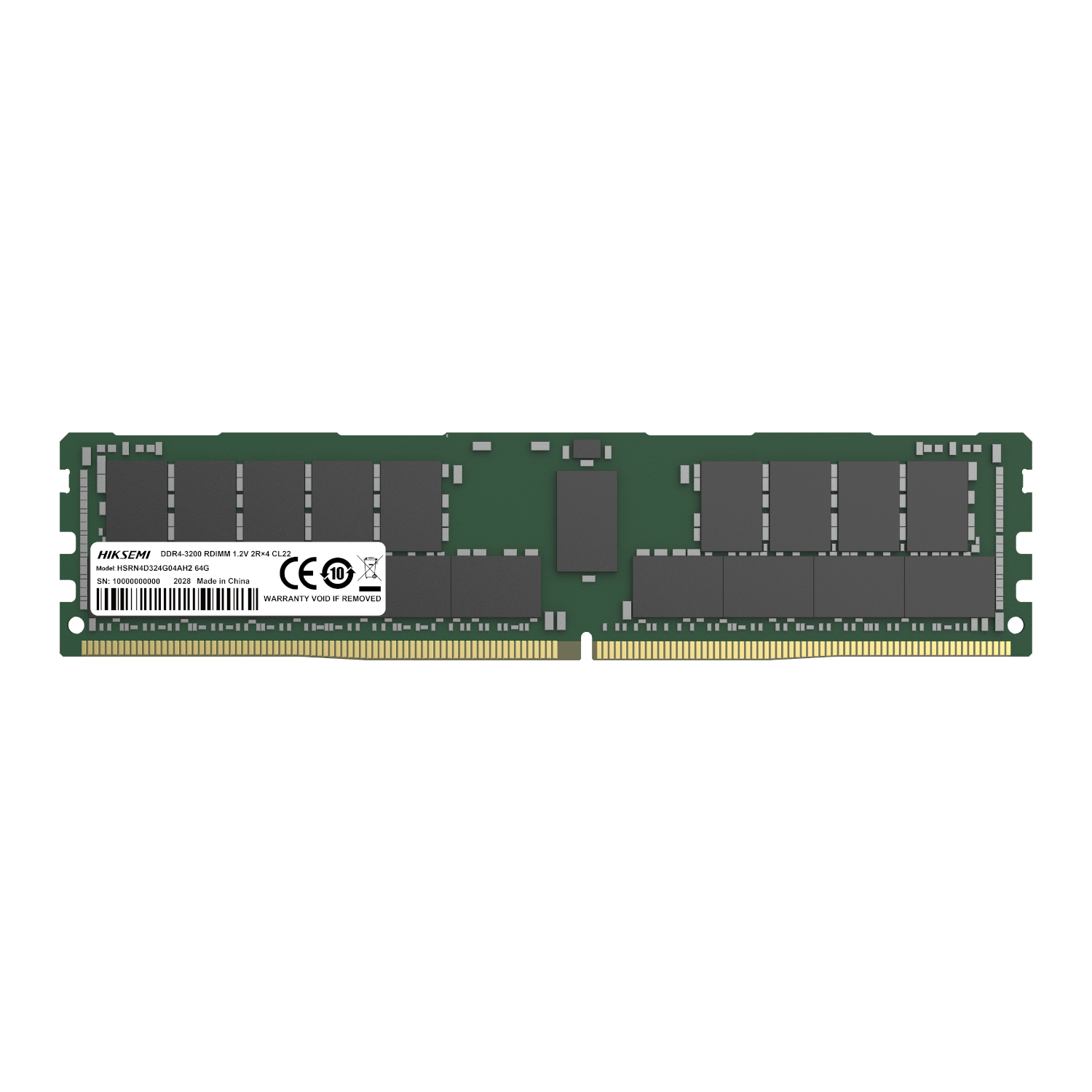 HSRN4D324G04AH2-64G_Hiksemi-64GB-DDR4-RDIMM-Memory-Module_wr_01a Hiksemi 64GB 3200Mhz DDR4 RDIMM Memory