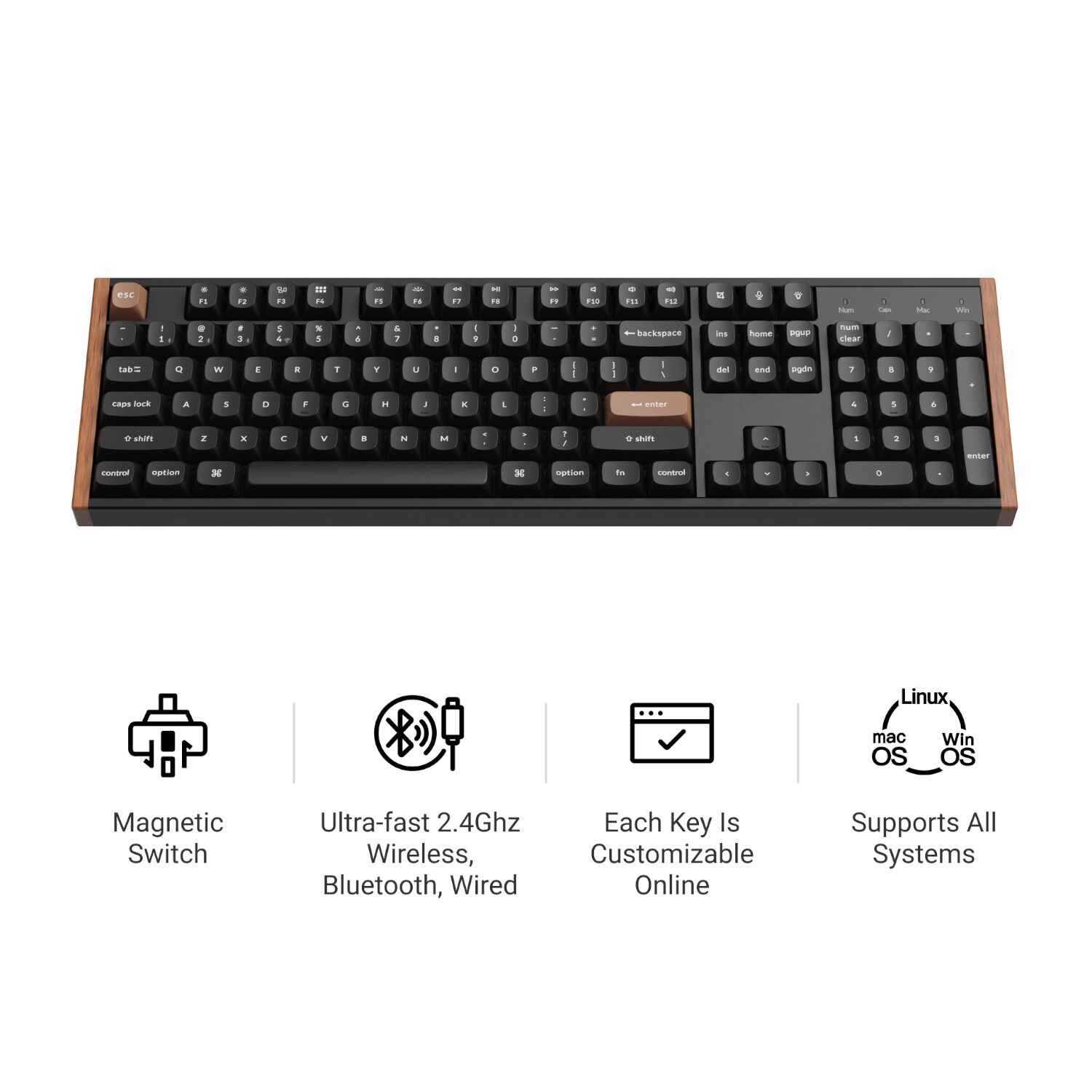 K10H-F1_Keychron-K10-HE-RDg-Wireless-Keyboard-Blk_wr_03 Keychron K10 HE 100% Wireless Magnetic Gaming Keyboard Nebula Switches – Black