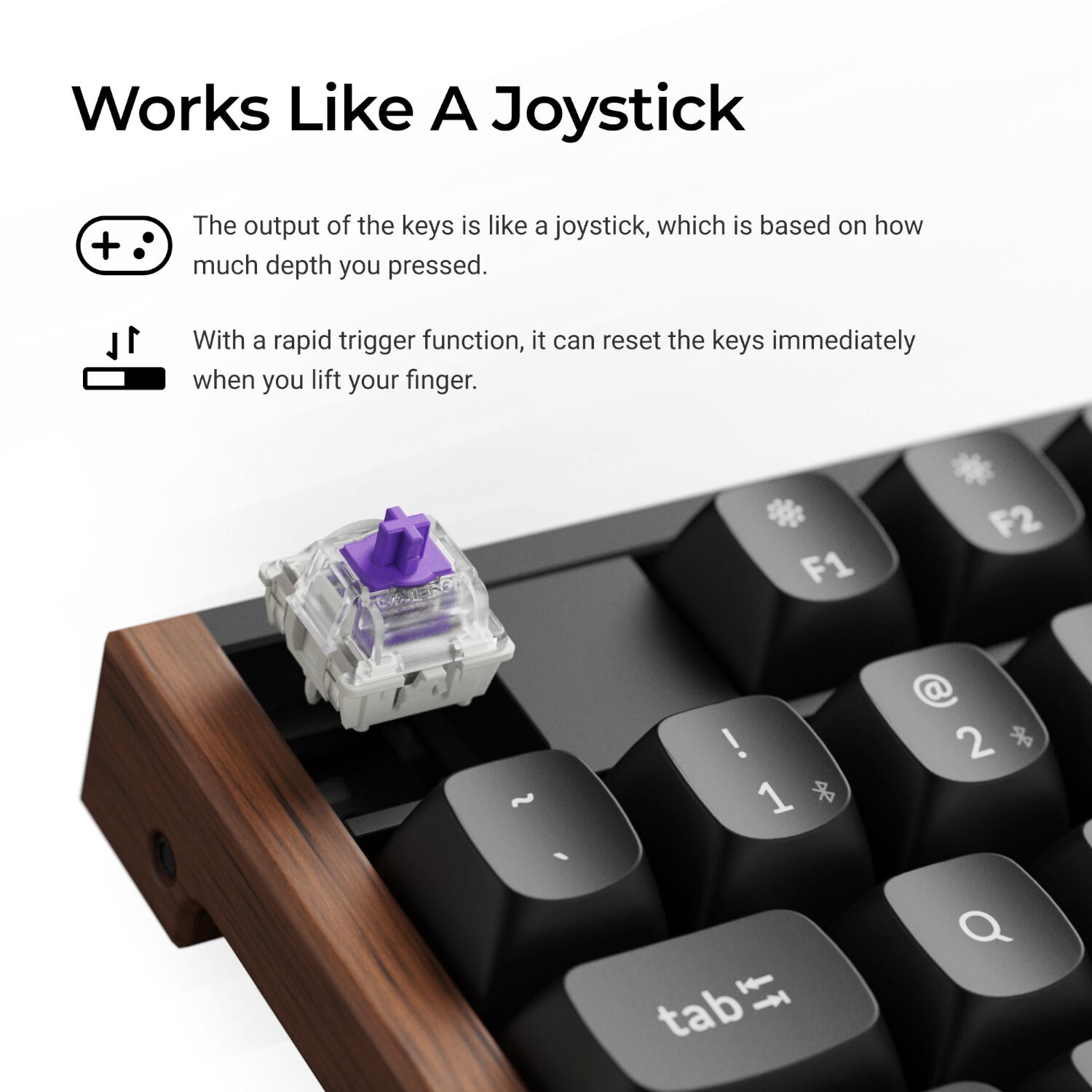 K10H-F1_Keychron-K10-HE-RDg-Wireless-Keyboard-Blk_wr_04 Keychron K10 HE 100% Wireless Magnetic Gaming Keyboard Nebula Switches – Black
