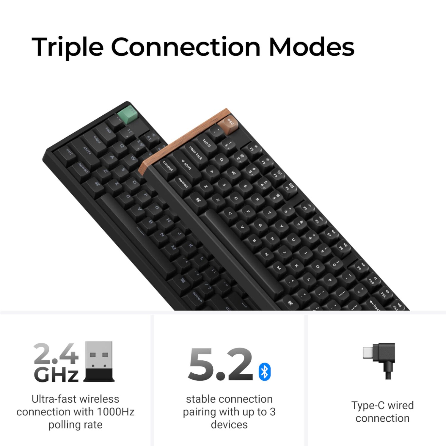 K10H-F1_Keychron-K10-HE-RDg-Wireless-Keyboard-Blk_wr_05 Keychron K10 HE 100% Wireless Magnetic Gaming Keyboard Nebula Switches – Black