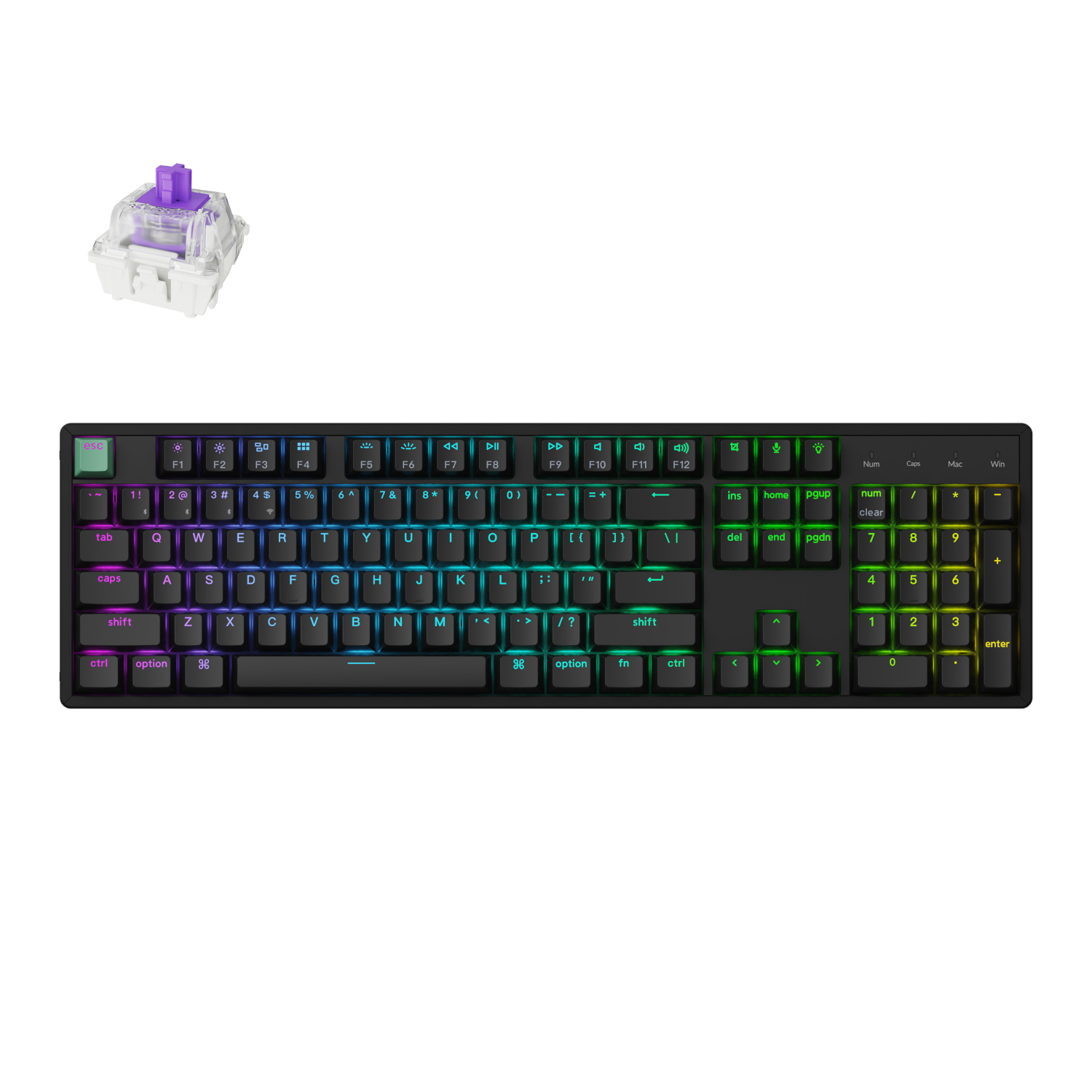 K10H-J1_Keychron-K10-HE-100-Hot-Swap-Gateron-Dbl-Rail-Nebula-Switch-RGB-Wireless-Keyboard-–-Black_wr_01a Keychron K10 HE 100% Hot-Swap Gateron Dbl-Rail Nebula Switch RGB Wireless Keyboard - Black
