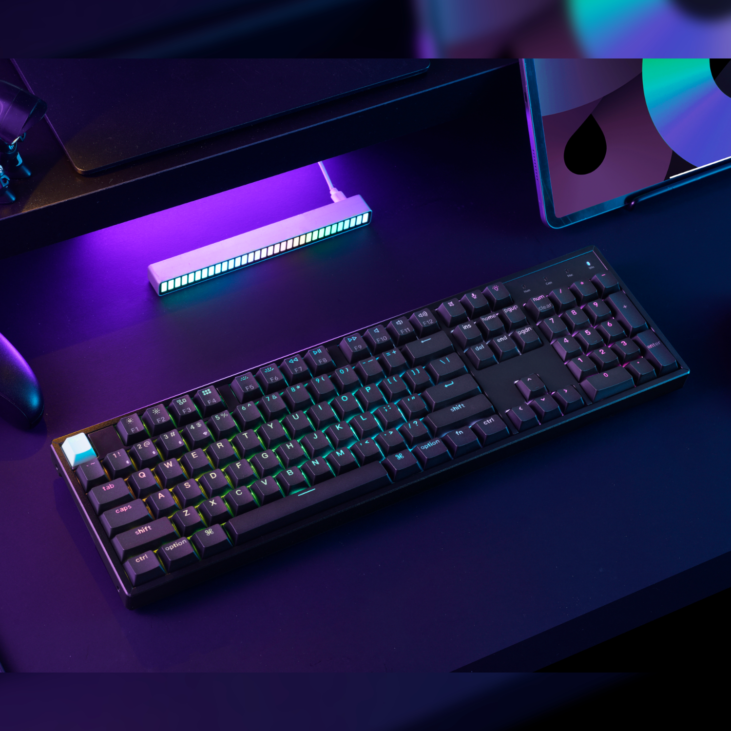 K10H-J1_Keychron-K10-HE-100-Hot-Swap-Gateron-Dbl-Rail-Nebula-Switch-RGB-Wireless-Keyboard-–-Black_wr_05a Keychron K10 HE 100% Hot-Swap Gateron Dbl-Rail Nebula Switch RGB Wireless Keyboard - Black