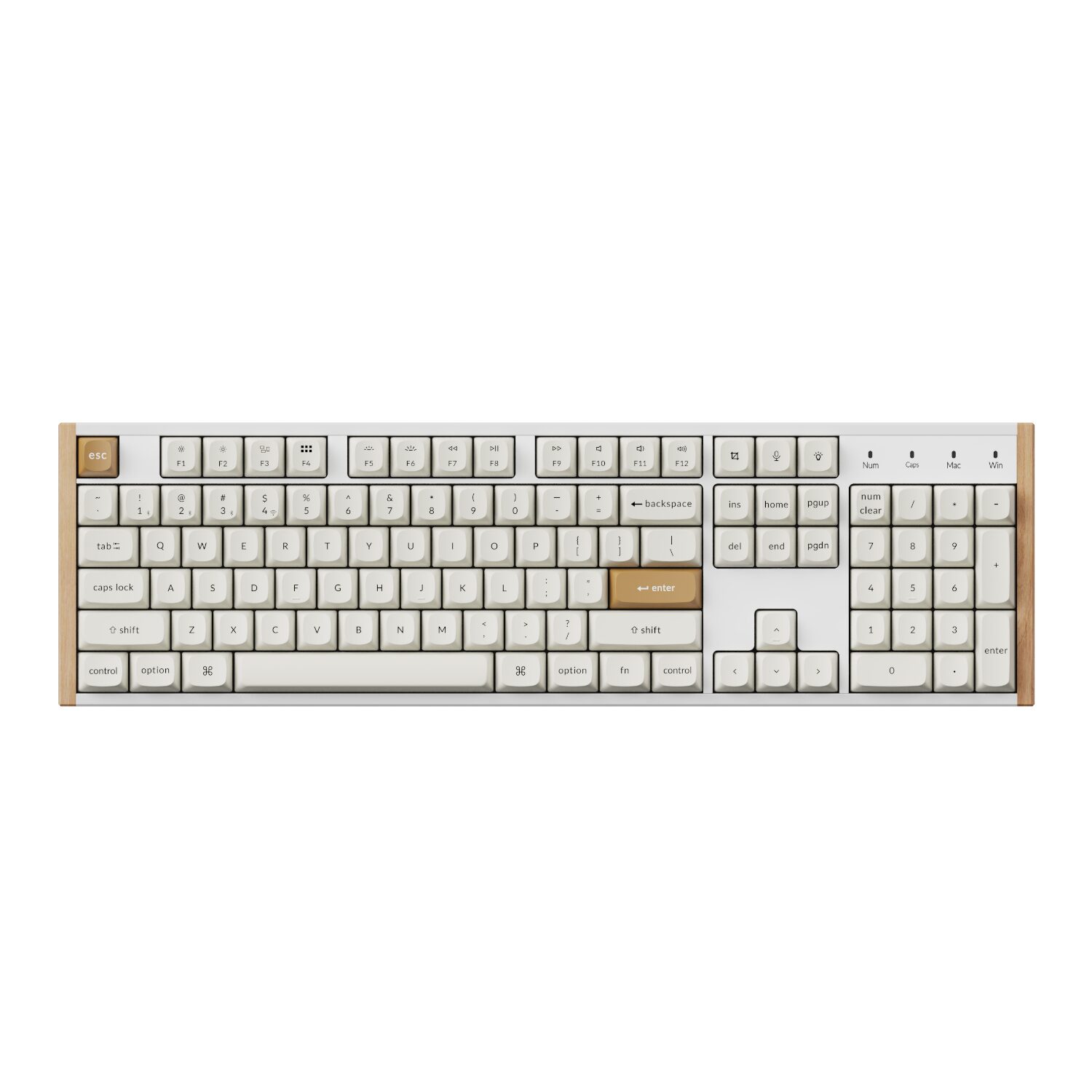 K10H-Q1_Keychron_K10_HE_100_Hot-Swap_Gateron_Dbl_wr_02 Keychron K10 HE Special Edition Full-size Hot-Swap Gateron Dbl-Rail Nebula Switch RGB Wireless Keyboard - White (Wood + Al)