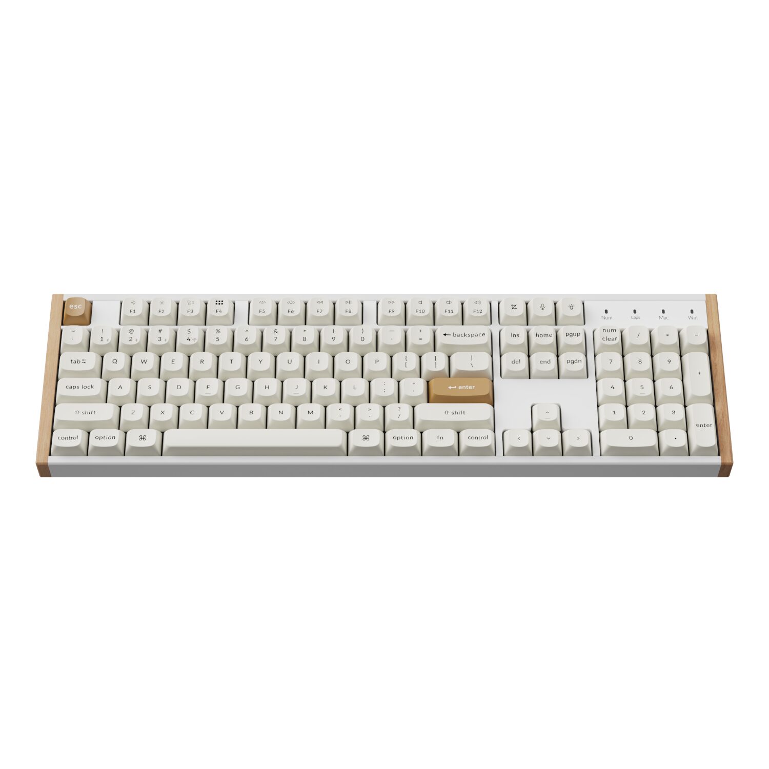 K10H-Q1_Keychron_K10_HE_100_Hot-Swap_Gateron_Dbl_wr_03 Keychron K10 HE Special Edition Full-size Hot-Swap Gateron Dbl-Rail Nebula Switch RGB Wireless Keyboard - White (Wood + Al)