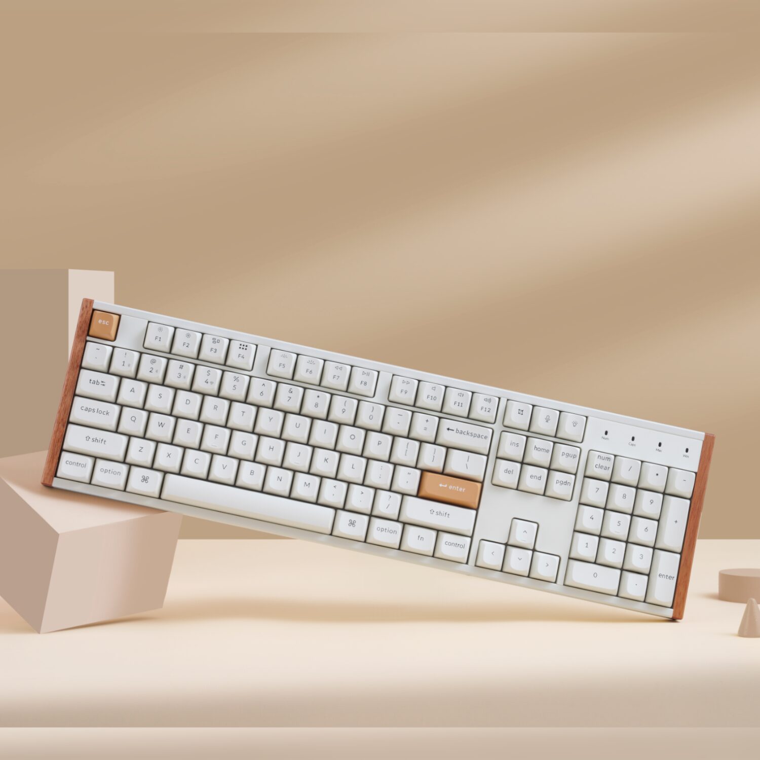 K10H-Q1_Keychron_K10_HE_100_Hot-Swap_Gateron_Dbl_wr_06 Keychron K10 HE Special Edition Full-size Hot-Swap Gateron Dbl-Rail Nebula Switch RGB Wireless Keyboard - White (Wood + Al)
