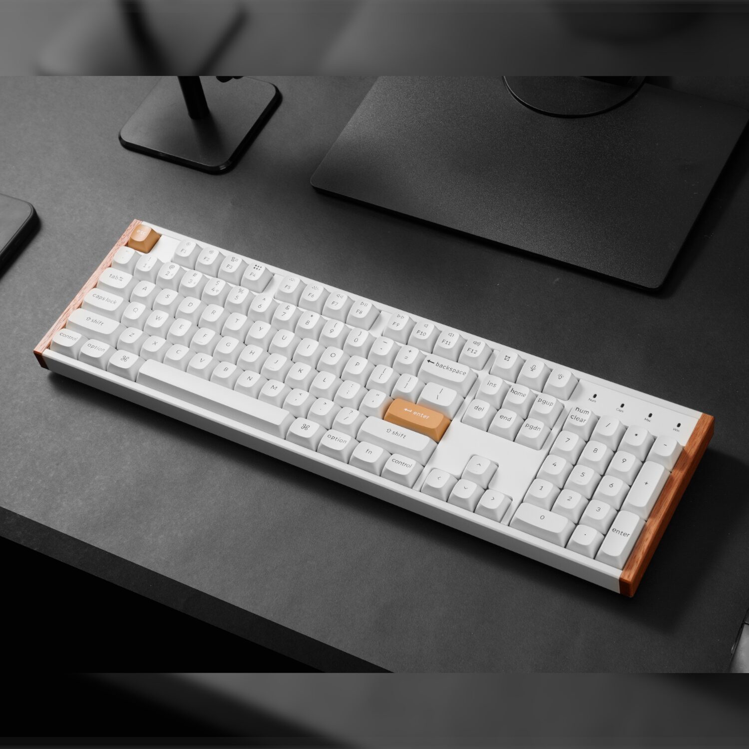 K10H-Q1_Keychron_K10_HE_100_Hot-Swap_Gateron_Dbl_wr_07 Keychron K10 HE Special Edition Full-size Hot-Swap Gateron Dbl-Rail Nebula Switch RGB Wireless Keyboard - White (Wood + Al)
