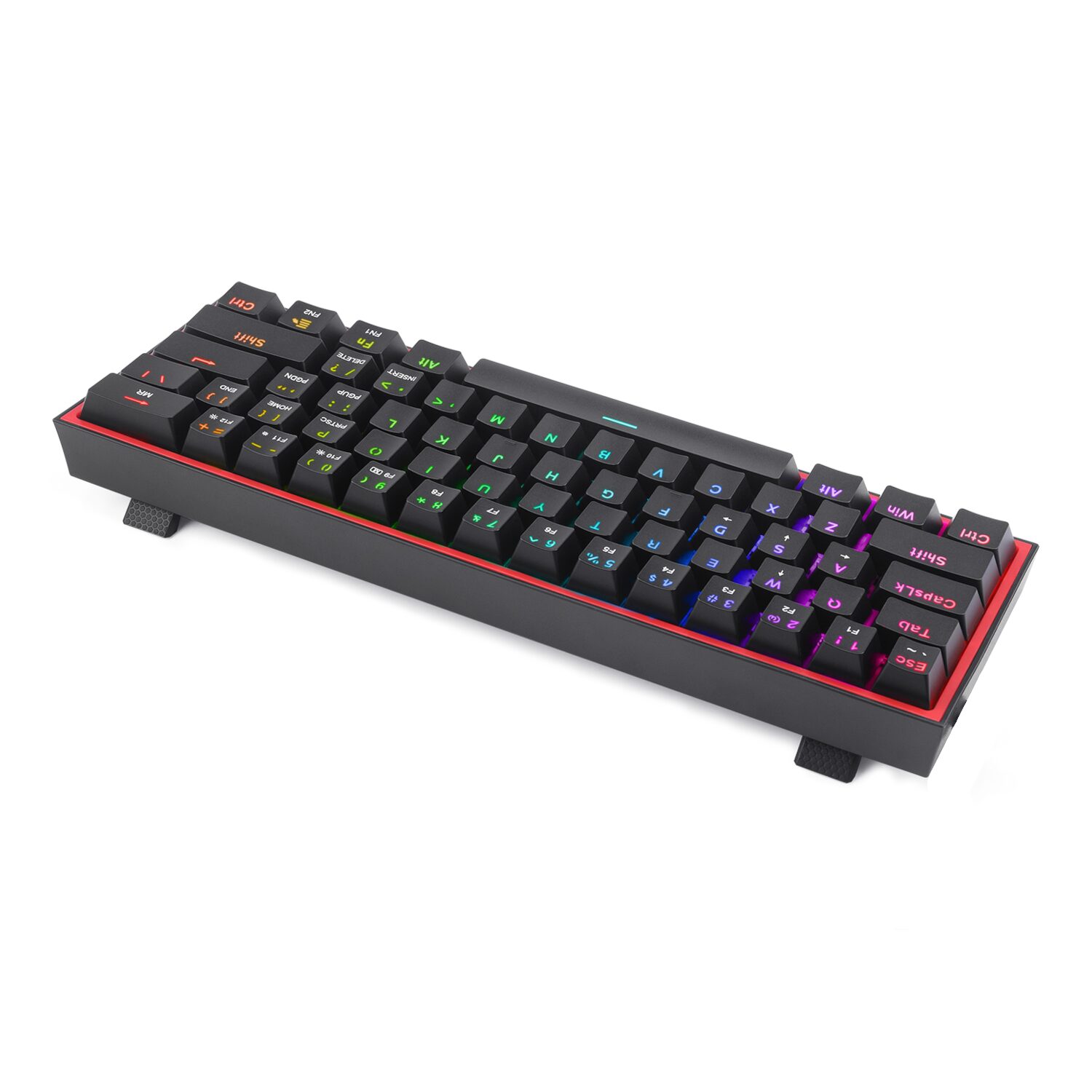 K617-RGB-WR-07 Redragon K617 FIZZ 60% Wired RGB Gaming Keyboard - Black