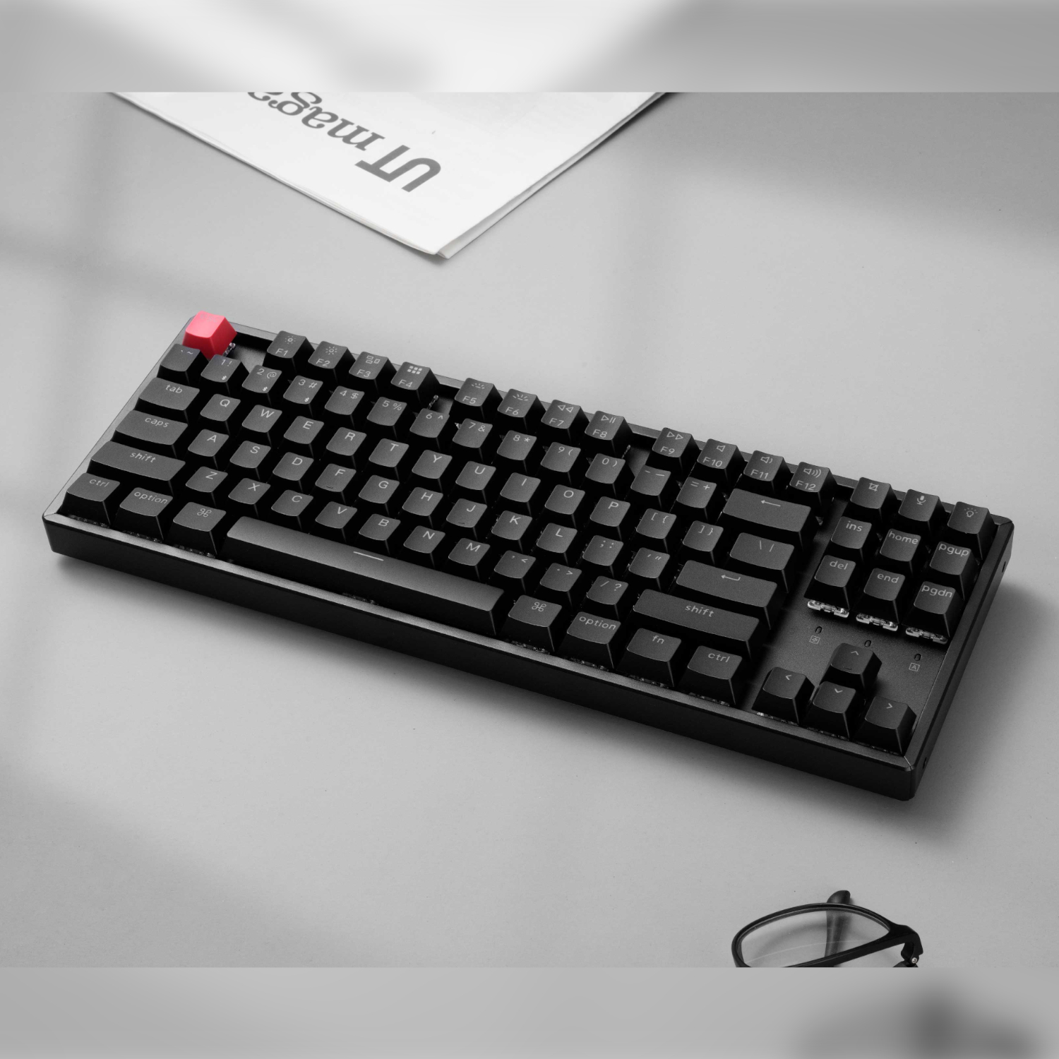 K8X-H1_Keychron-K8-QMK-80-TKL-Wireless-Mechanical-Keyboard-V2-Red-Switches-Black_wr_03a Keychron K8 QMK 80% TKL Wireless Mechanical Keyboard V2 Red Switches - Black