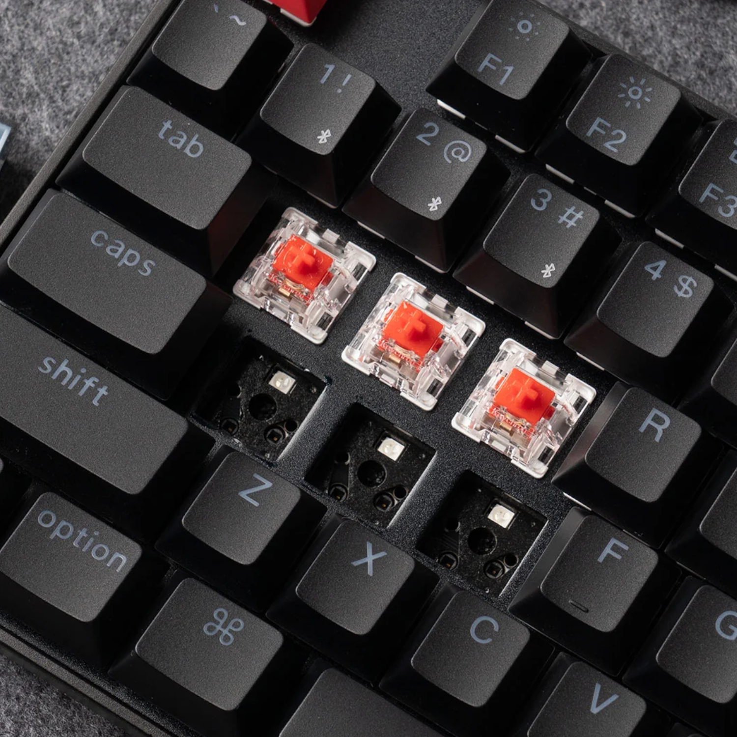 K8X-H1_Keychron-K8-QMK-80-TKL-Wireless-Mechanical-Keyboard-V2-Red-Switches-Black_wr_04a Keychron K8 QMK 80% TKL Wireless Mechanical Keyboard V2 Red Switches - Black