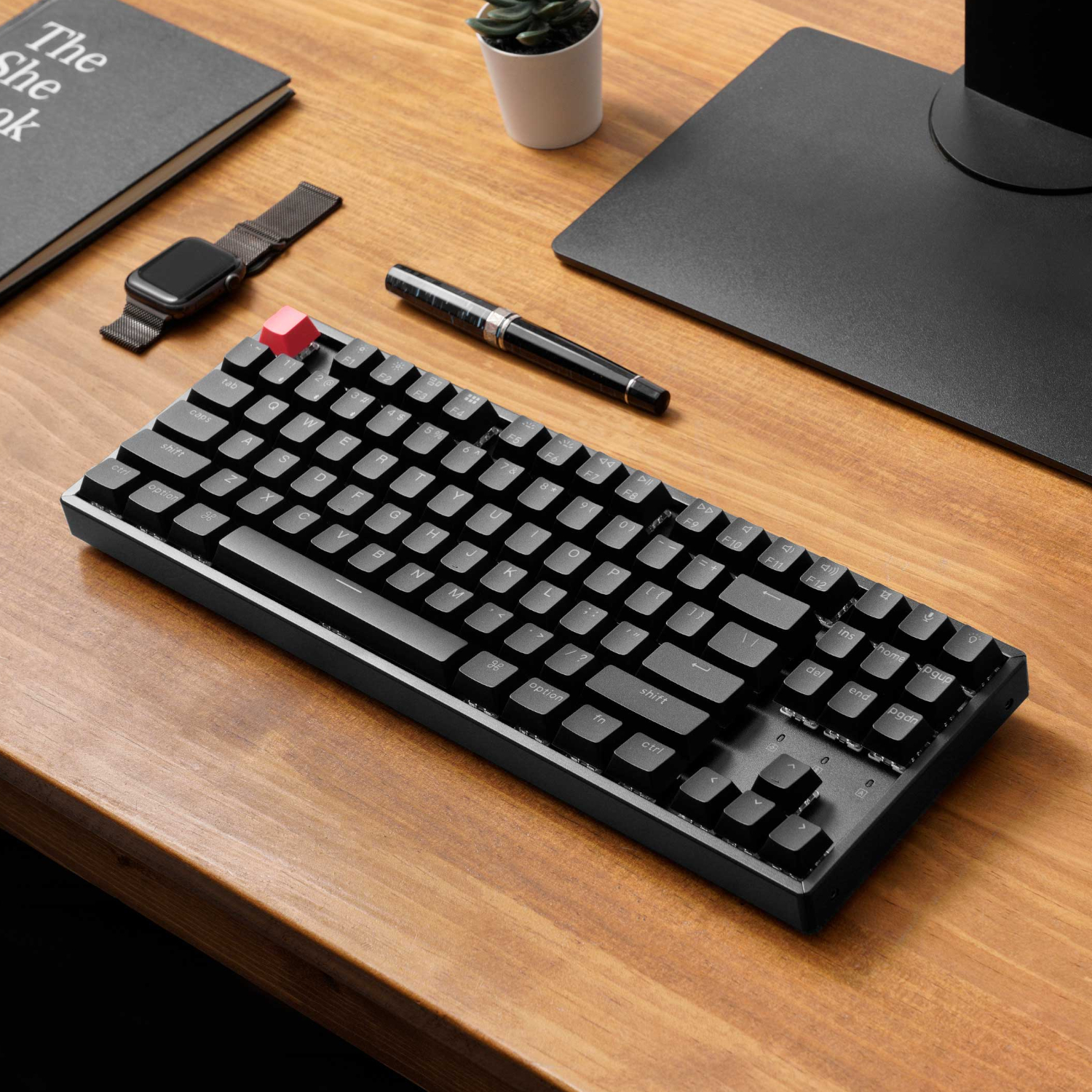 K8X-H1_Keychron-K8-QMK-80-TKL-Wireless-Mechanical-Keyboard-V2-Red-Switches-Black_wr_05a Keychron K8 QMK 80% TKL Wireless Mechanical Keyboard V2 Red Switches - Black