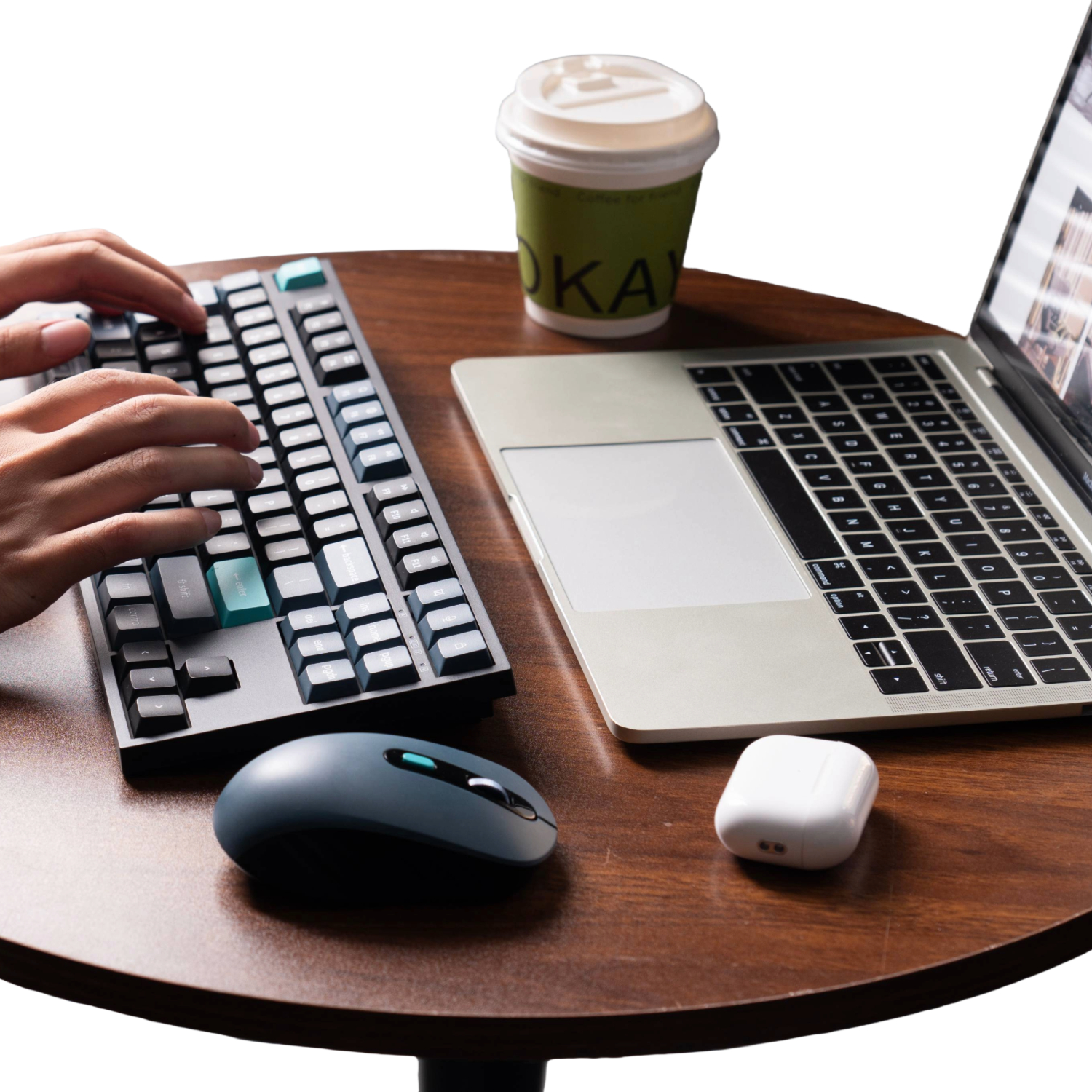 KCBD1_03 Keychron B33 80% TKL Wireless Keyboard and Mouse Combo – Black/Green