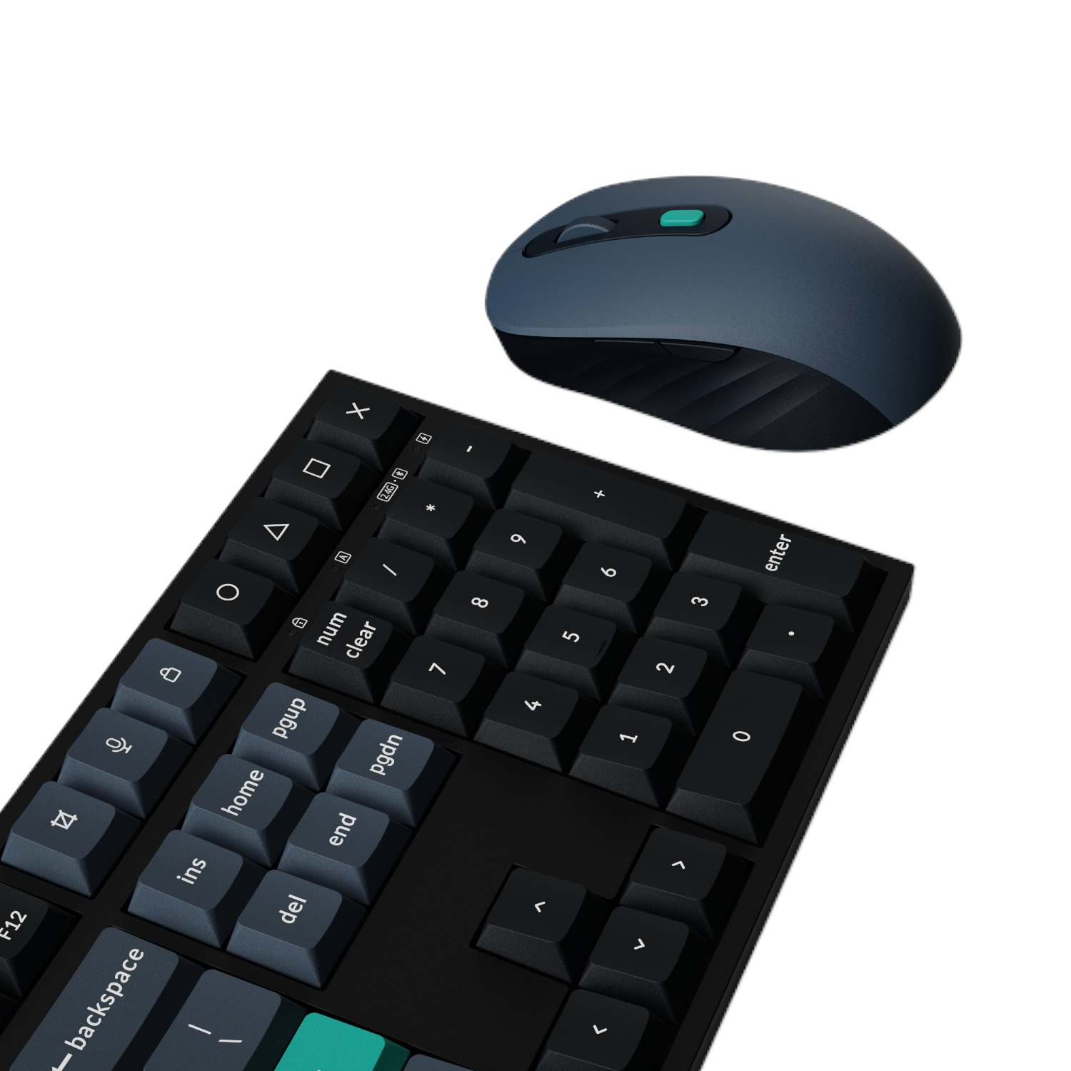 KCBD2_Keychron-B36-Wireless-Kbrd-Mse-Combo_02 Keychron B36 100% Layout Wireless Keyboard and Mouse Combo – Black/Green