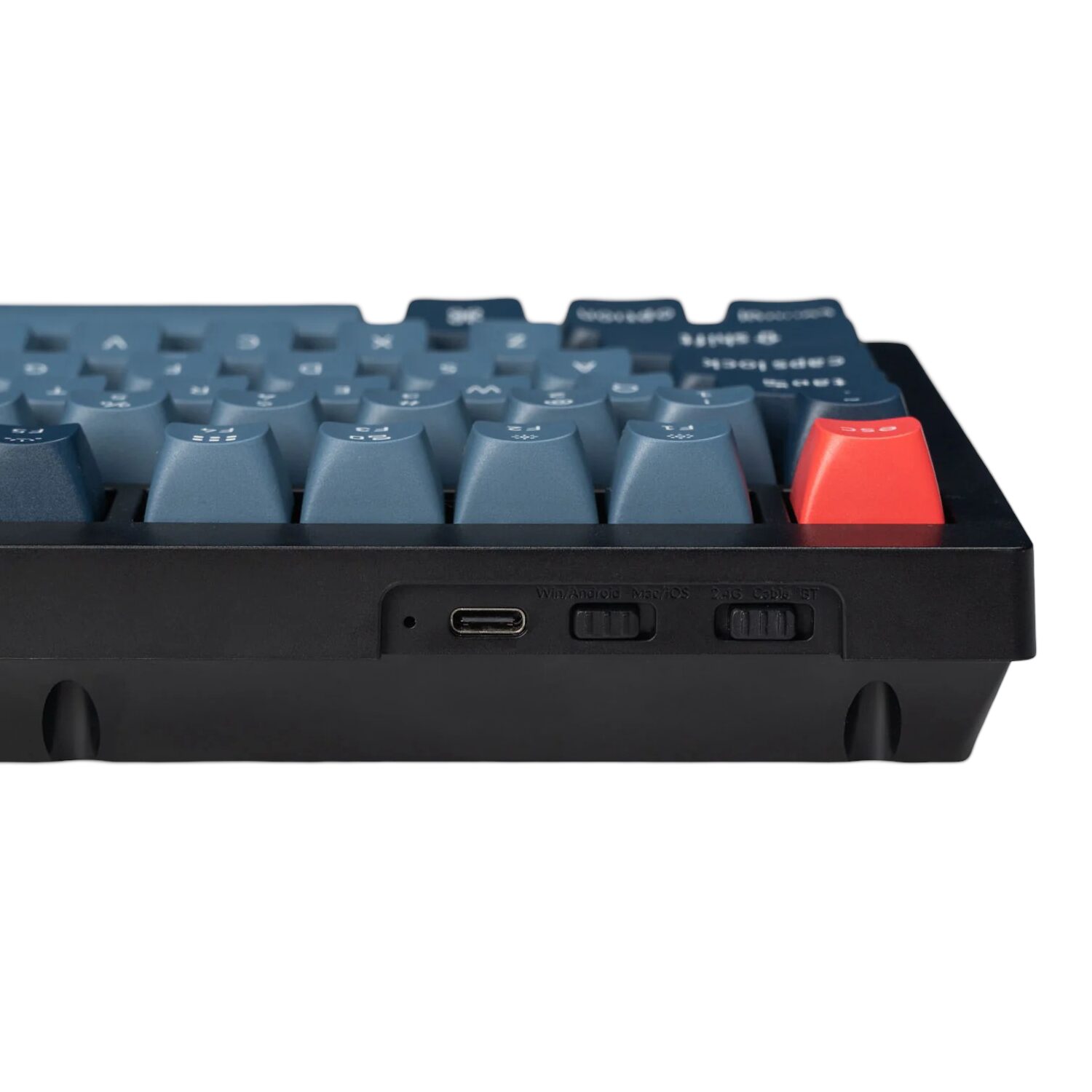 KEYCHRON-V1MAX-75-RED-GATJUP-RGB-WL-KB-wr-03 Keychron V1 Max QMK/VIA Wireless Custom Mechanical Keyboard | BROWN Switches – Black