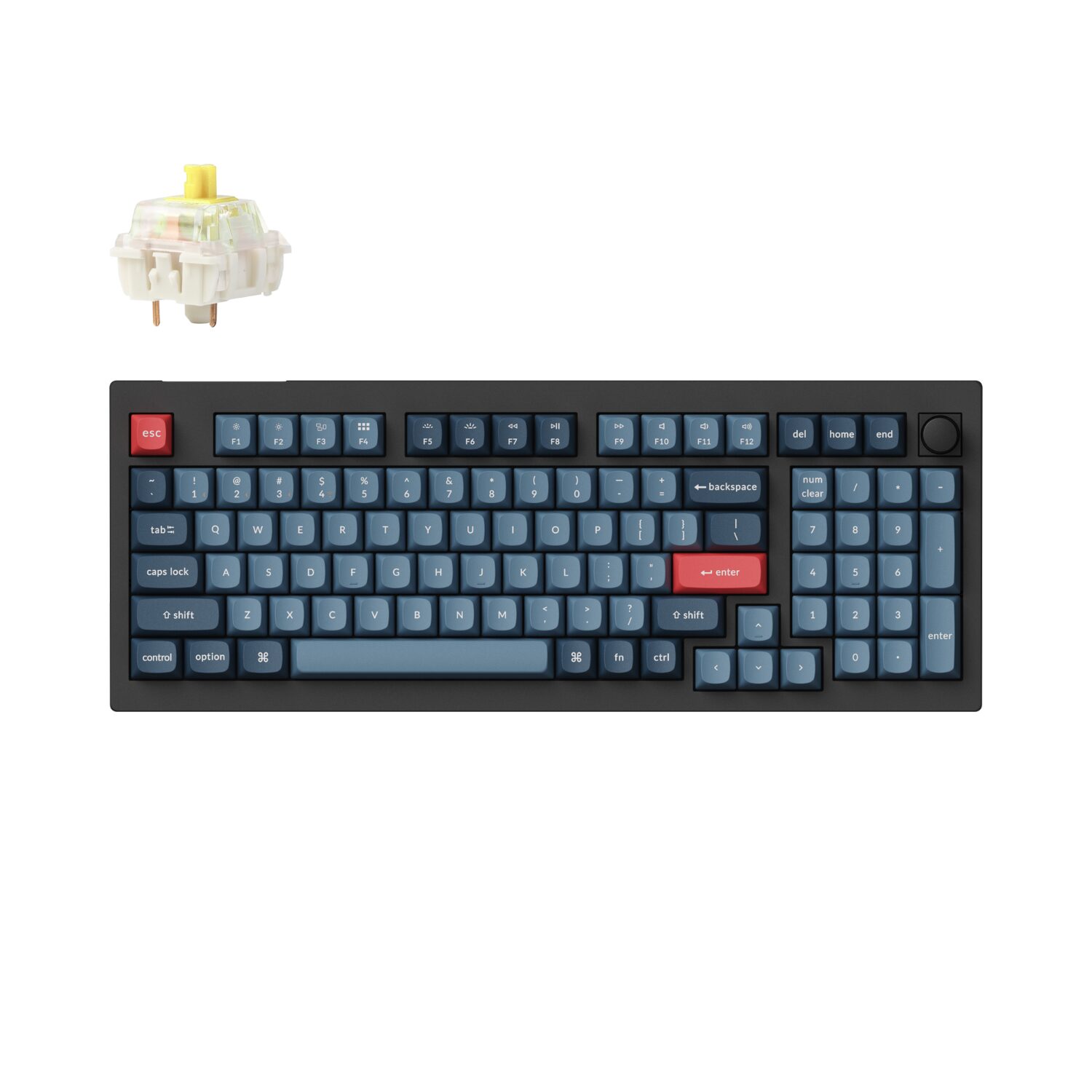 KEYCHRON-V5MAX-BAN-KB-wr-01 Keychron V5 Max Wireless Custom Keyboard - BANANA Switch