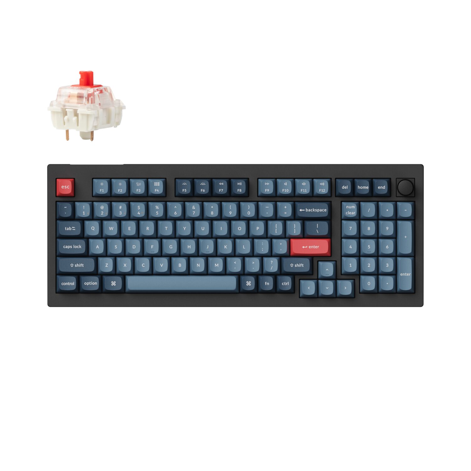 KEYCHRON-V5MAX-RED-KB-wr-01 Keychron V5 Max Wireless Custom Keyboard - RED Switch