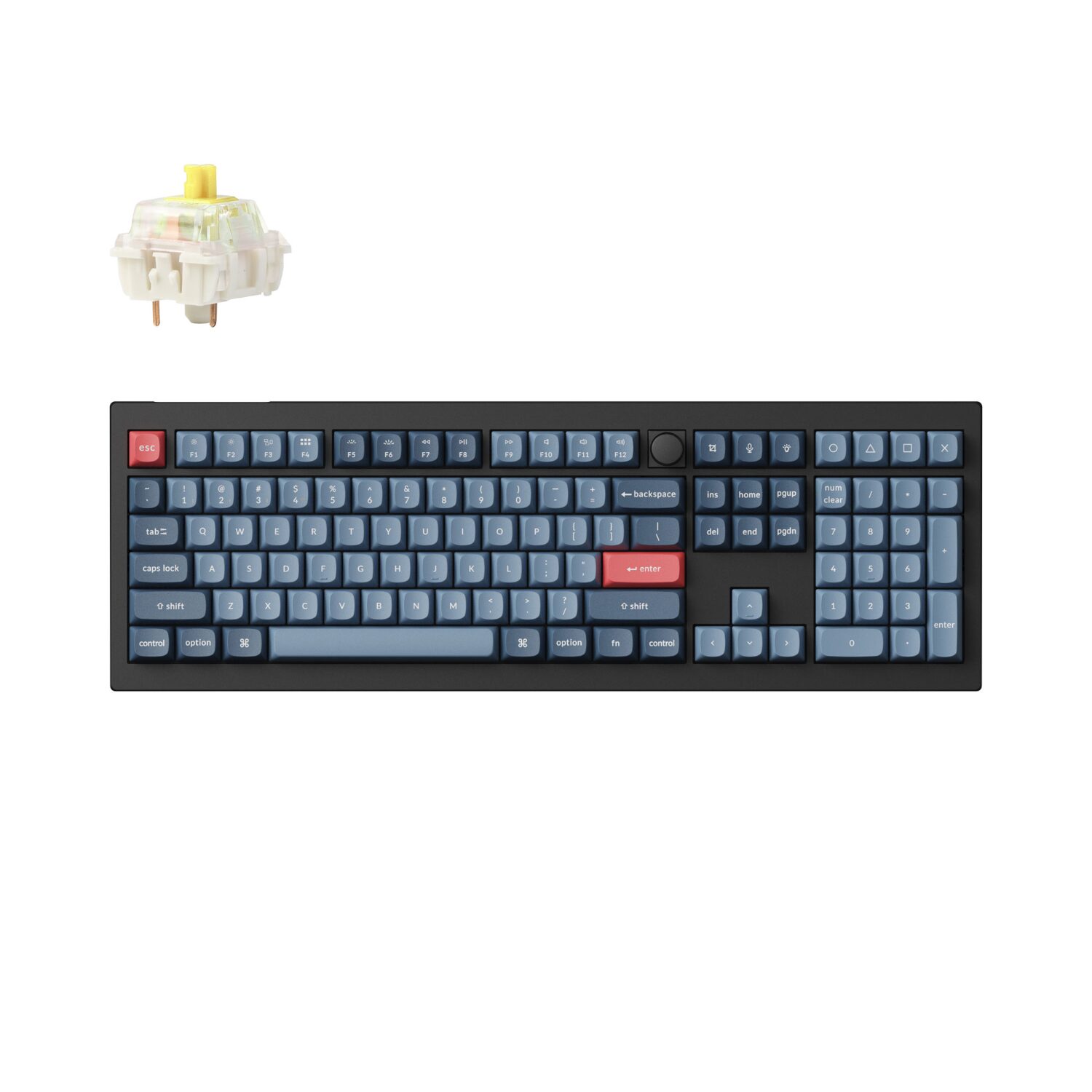 KEYCHRON-V6MAX-FULL-BAN-GATJUP-RGB-WL-KB-wr-01 Keychron V6 Max Wireless Custom Keyboard - BANANA Switch