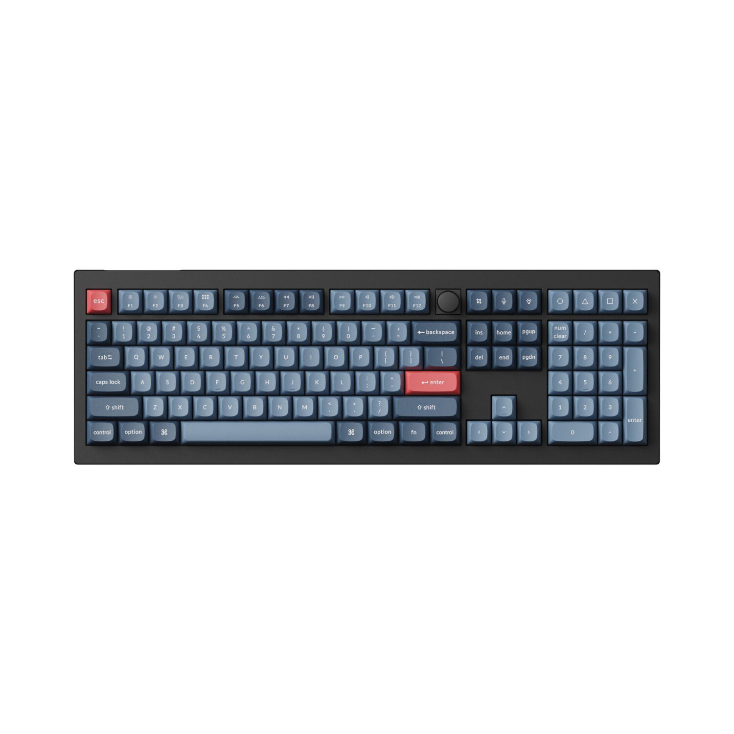 KEYCHRON-V6MAX-FULL-RED-GATJUP-RGB-WL-KB-wr-02 Keychron V6 Max QMK/VIA RED Wireless Custom Mechanical Keyboard | RED Switch - Black