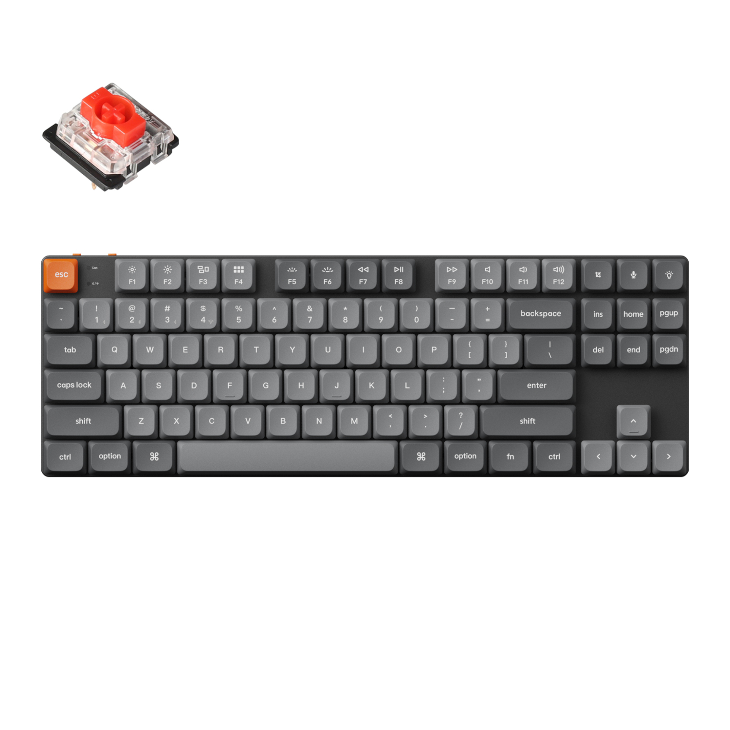 Keychron_K1M-H1_wr_01a Keychron K1 Max QMK/VIA 80% Wireless Custom Mechanical Keyboard | RED Switches