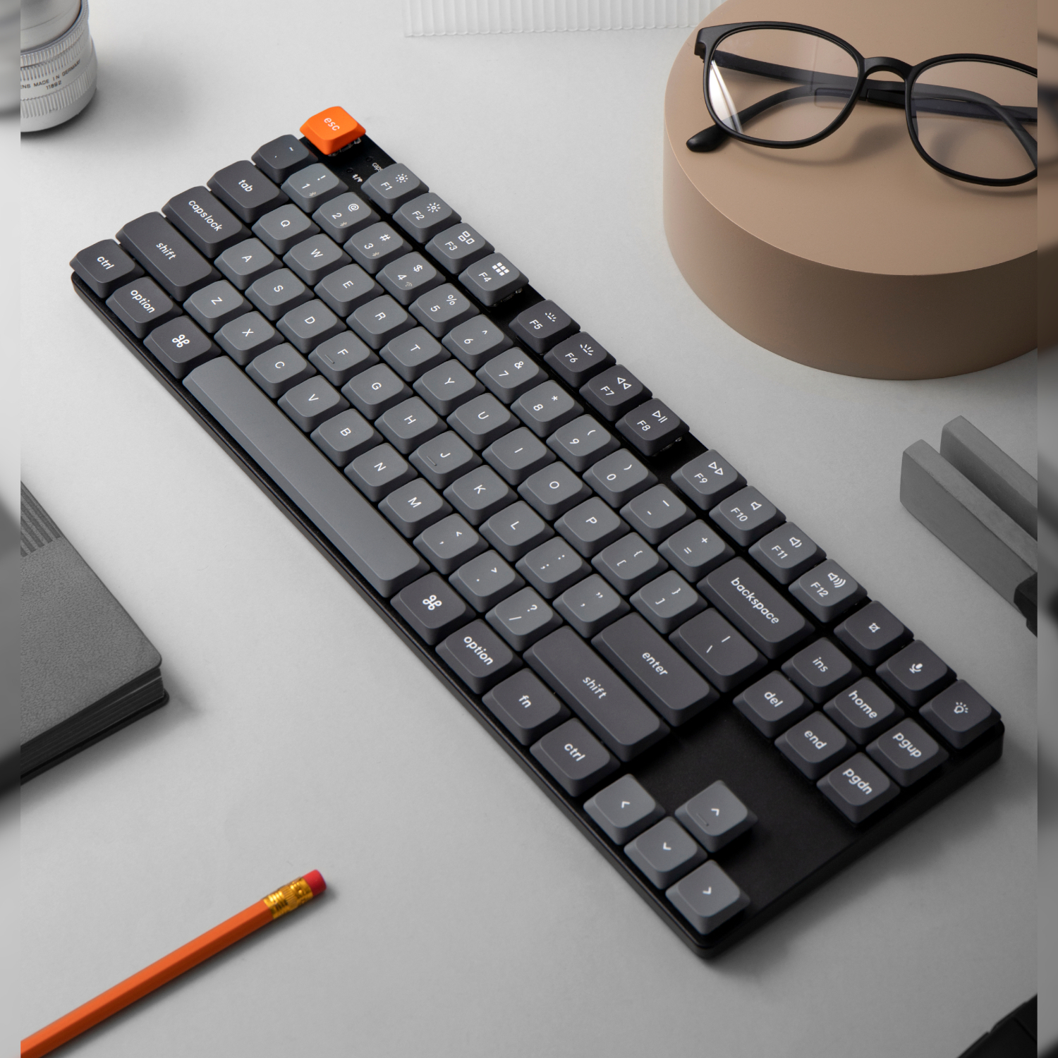 Keychron_K1M-H1_wr_03a Keychron K1 Max QMK/VIA 80% Wireless Custom Mechanical Keyboard | RED Switches