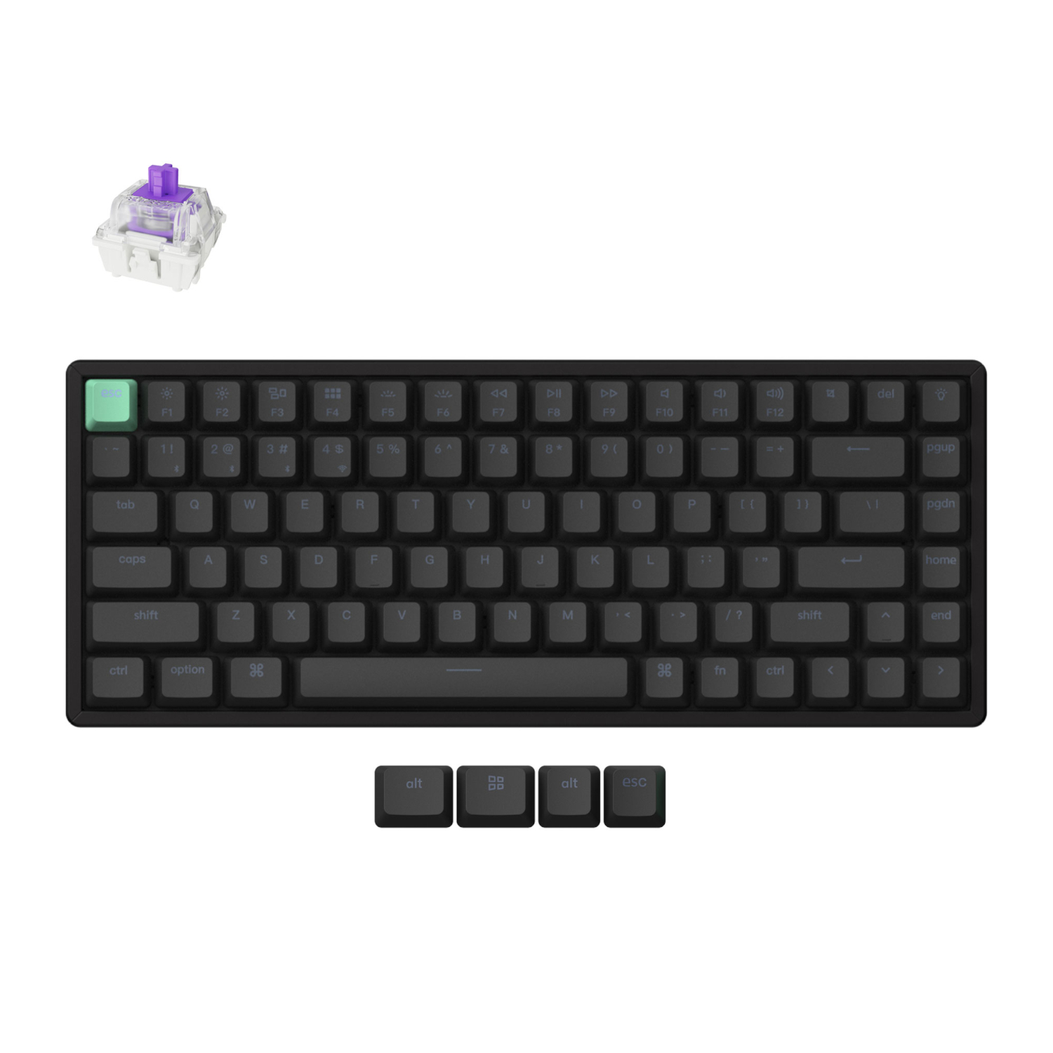 Keychron_K2H-J1_wr_01a Keychron K2 HE Wireless Standard Magnetic Custom Keyboard | NEBULA Switch