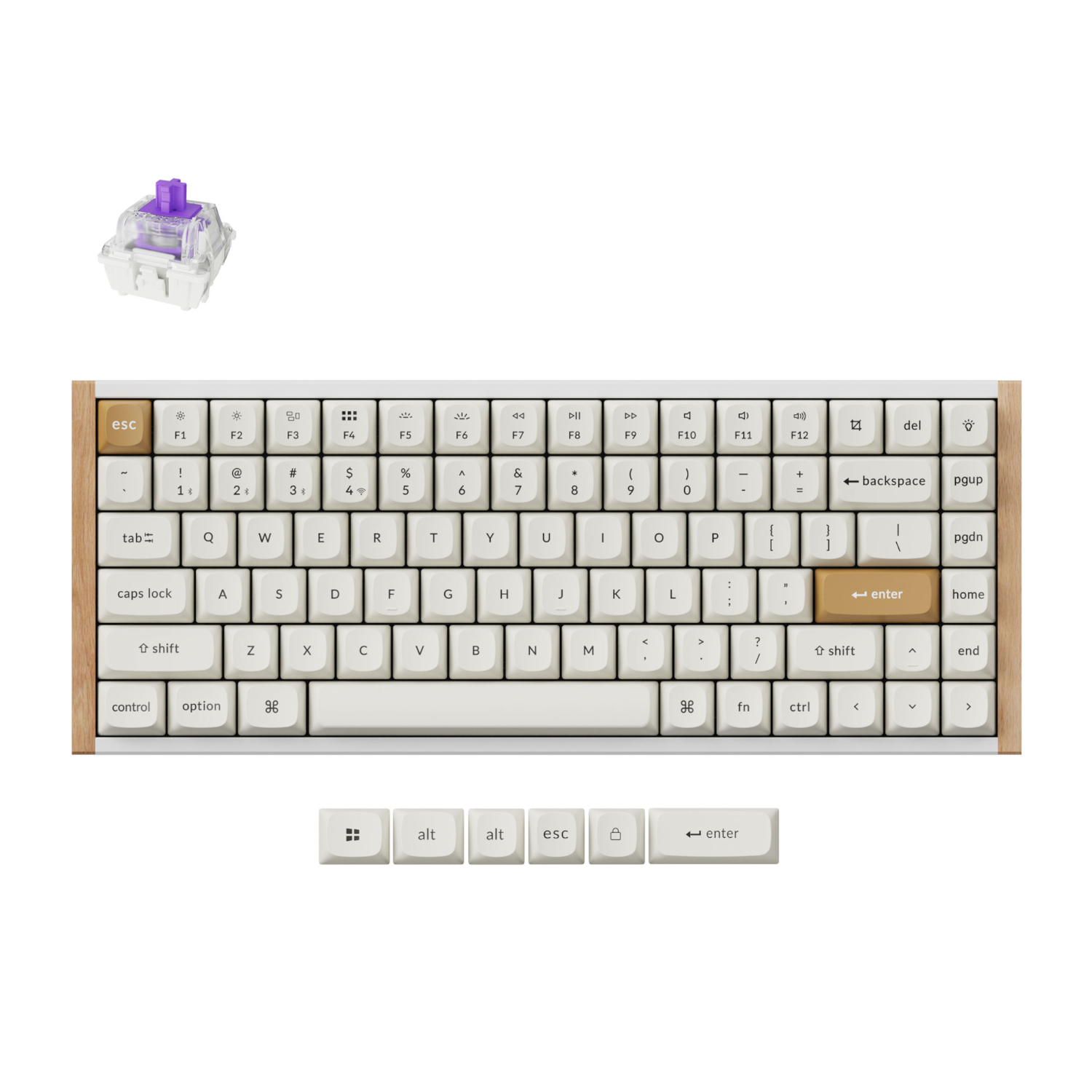 Keychron_K2H-Q1_wr_01a Keychron K2 HE Wireless Special Edition Magnetic Custom Keyboard | NEBULA Switch – White