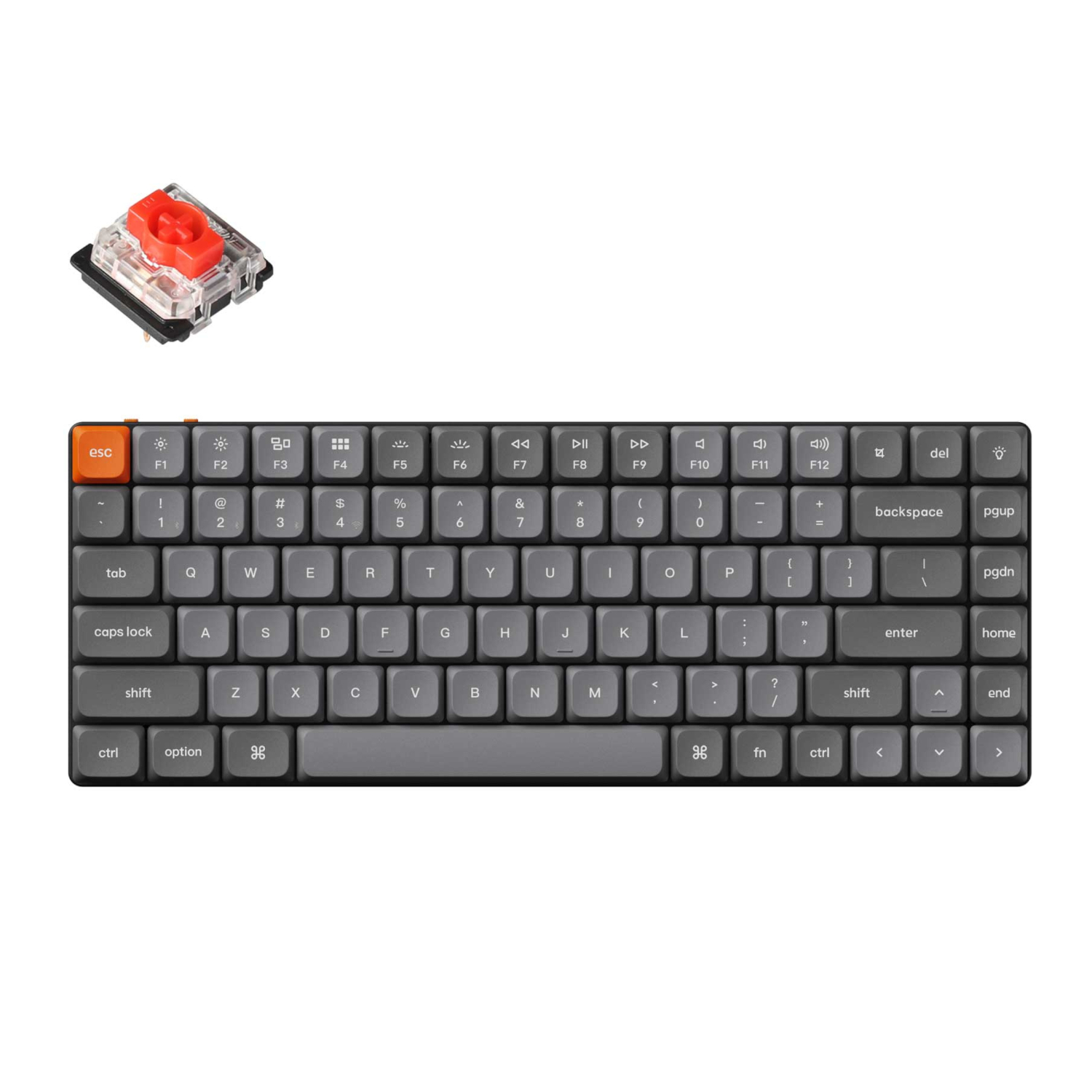 Keychron_K3M-H1_wr_01a Keychron K3 Max QMK/VIA Wireless 75% Custom Mechanical Keyboard | RED Switches