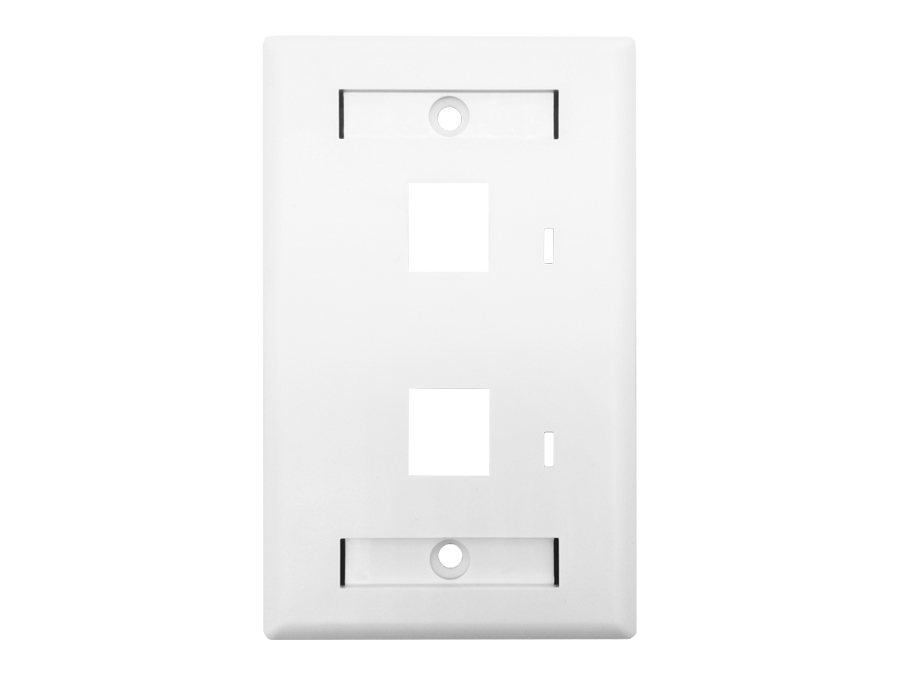 LB-FM2 Linkbasic Two Port Faceplate 115 x 70mm
