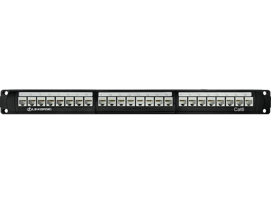 LB-PP246 Linkbasic 24 Port Cat6 Rack Mount Patch Panel