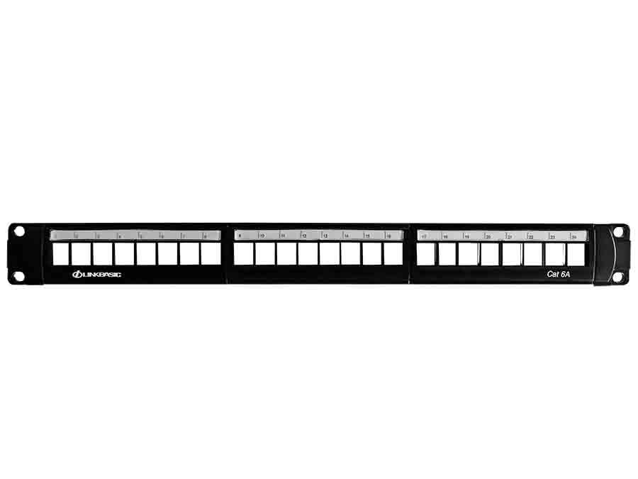 LB-PP246A Linkbasic 24 Port Cat6a Rack Mount Patch Panel