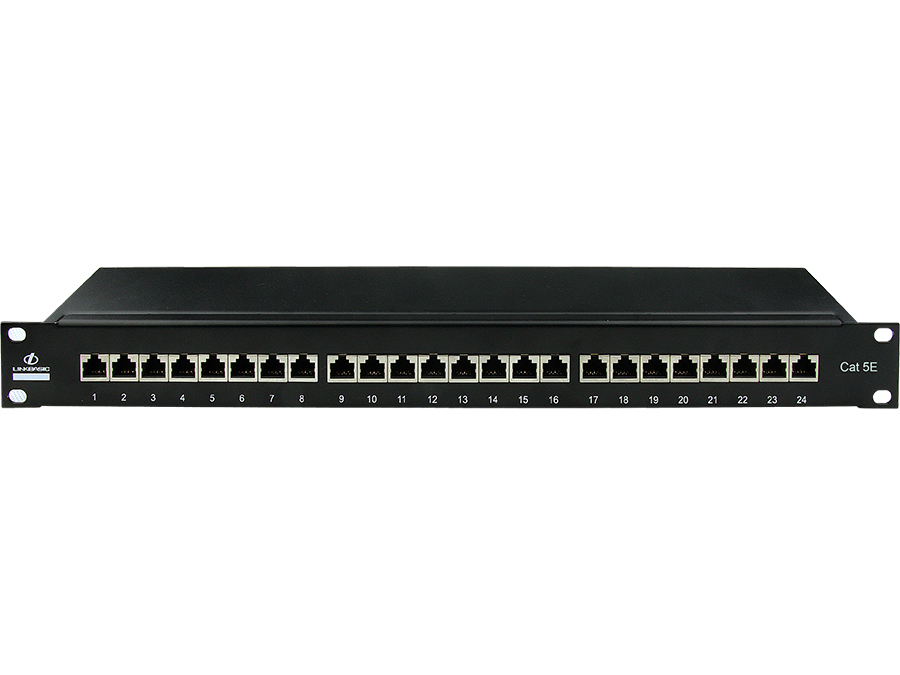 LB-PP24S Linkbasic 24 Port Cat5e Shielded Rack Mount Patch Panel