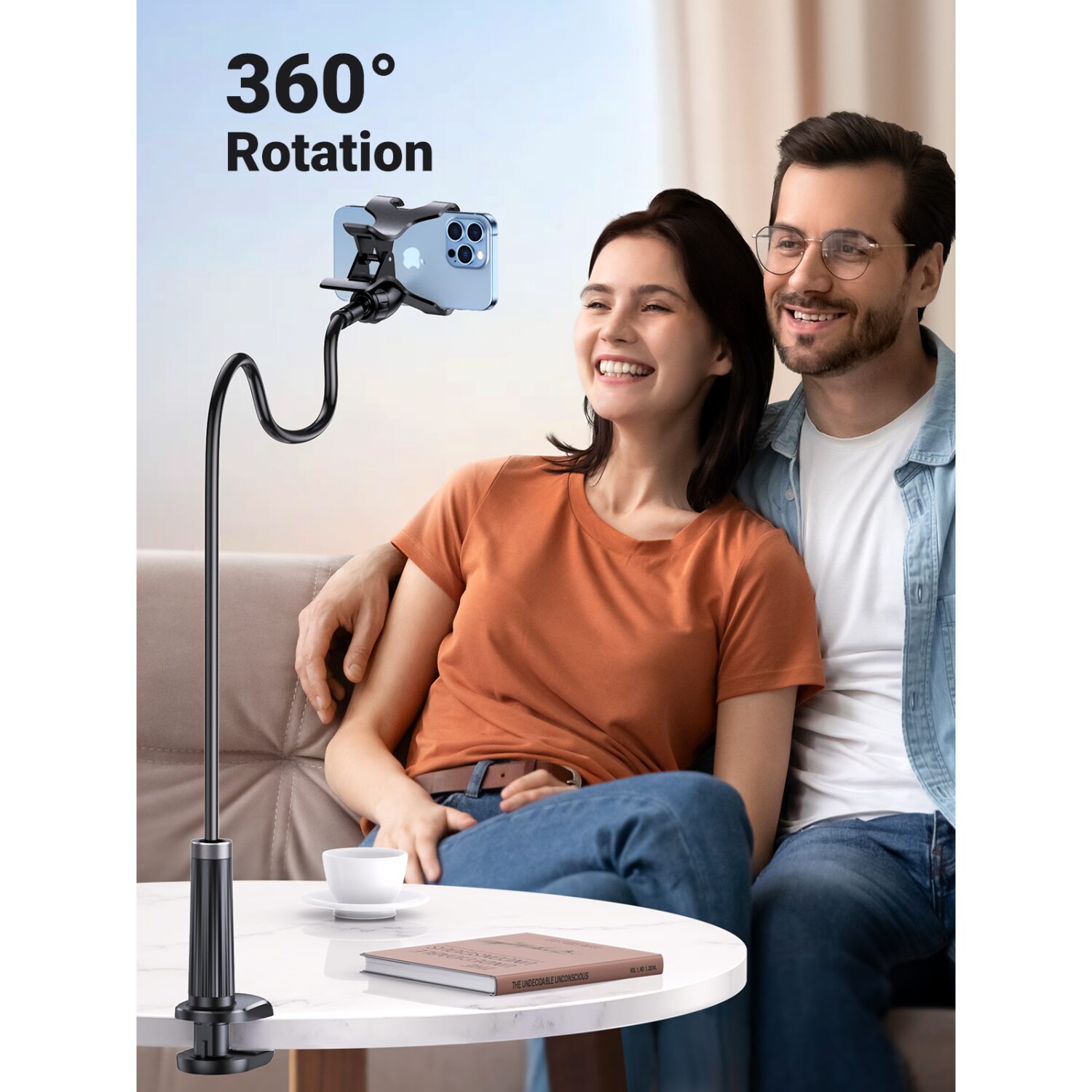 UGREEN Multifunction Gooseneck Phone Stand
