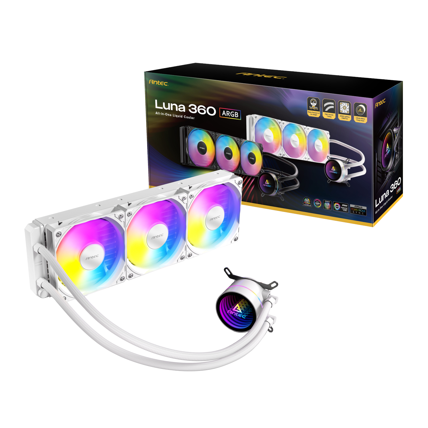 LUNA-360-ARGB-W_Antec-Luna-360-ARGB-CPU-Liquid-Cooler-White_wr_07a Antec Luna 360 ARGB CPU Liquid Cooler - White