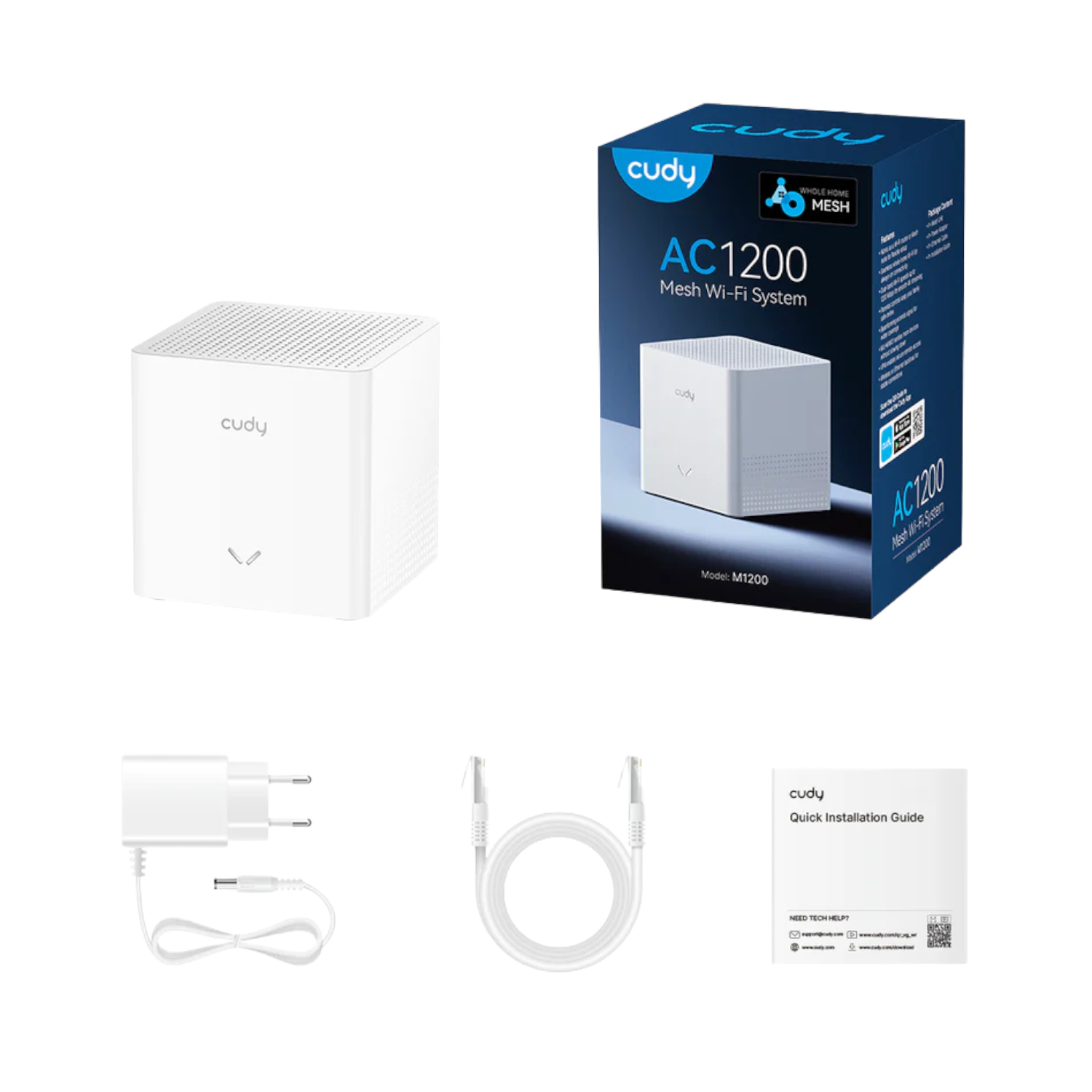 M1200-1PACK-V2_Cudy-AC1200-Mesh-System-V2-1Pack_hr03 Cudy AC1200 Mesh Wi-Fi System (V2) - 1Pack