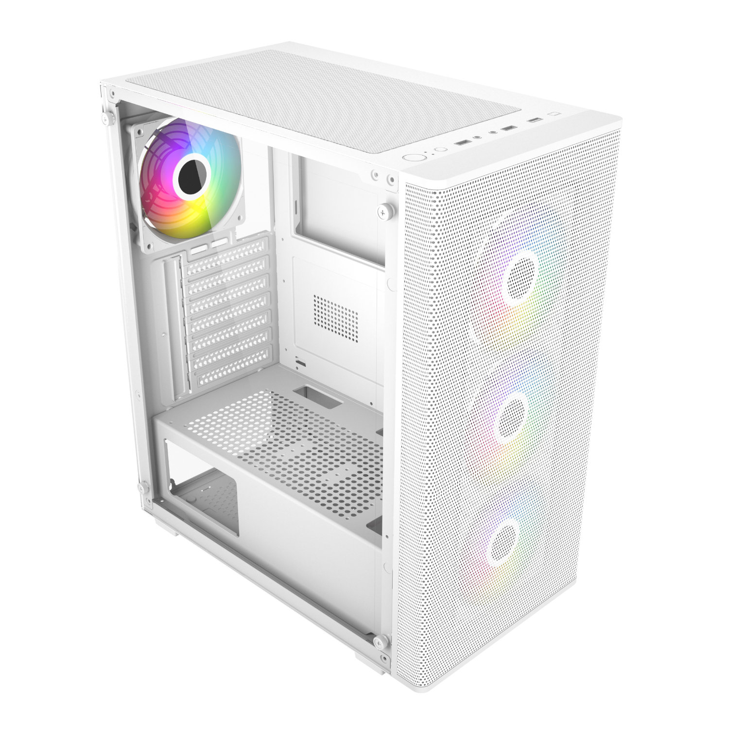 M220-WA_FSP-M220-ATX-RGB-Gaming-Chassis-White_wr_04 FSP M220 ATX Mid Tower Gaming Chassis - White