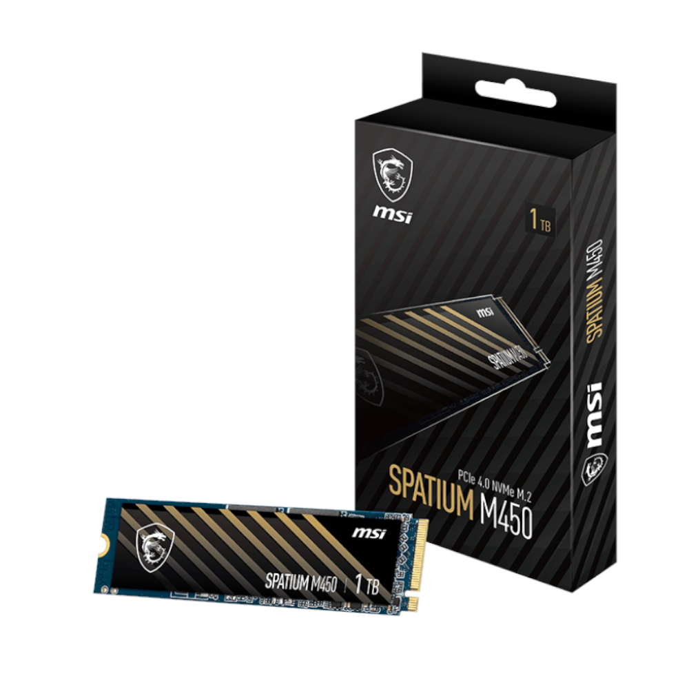 M450M2NVME1TB_wr_02 MSI SPATIUM M450 M.2 NVME Gen 4 1TB