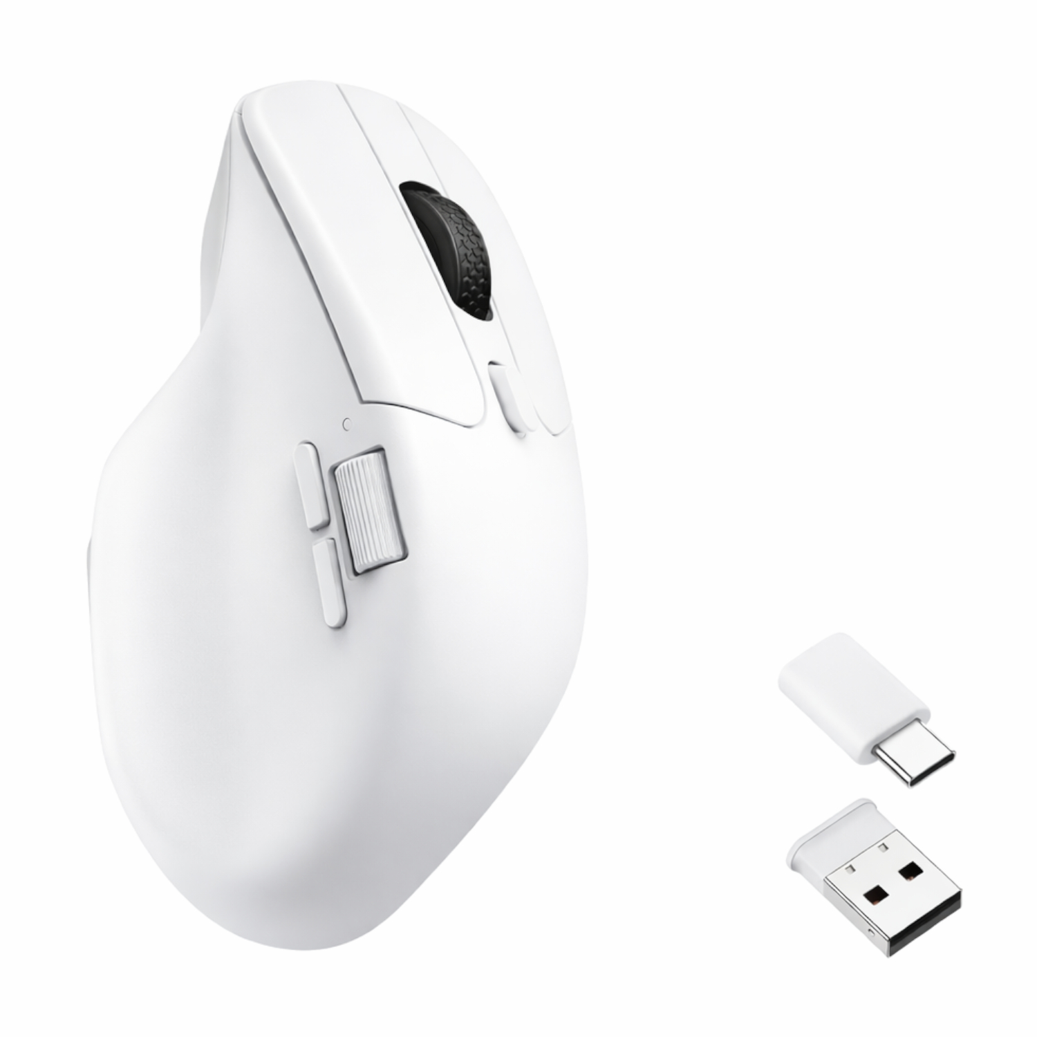M6-A3_Keychron-M6-A3-1K-Wireless-Mouse-White Keychron M6 1K Dual-Wireless Bluetooth and 2.4G Mouse – White