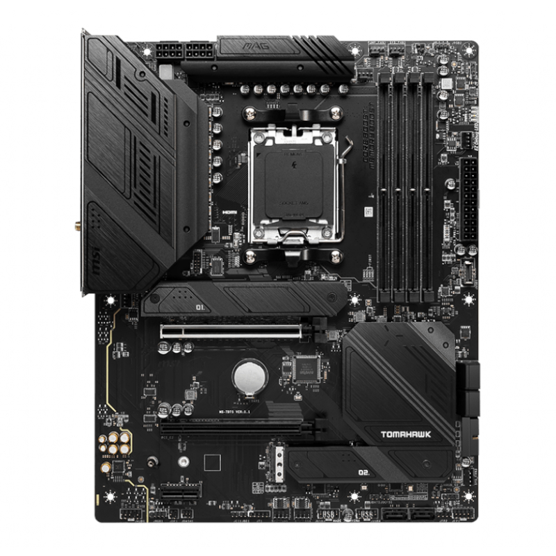 MAGB650TOMAHAWKWIFI_wr_02a MSI MAG B650 TOMAHAWKWIFI AMD AM5 ATX Gaming Motherboard