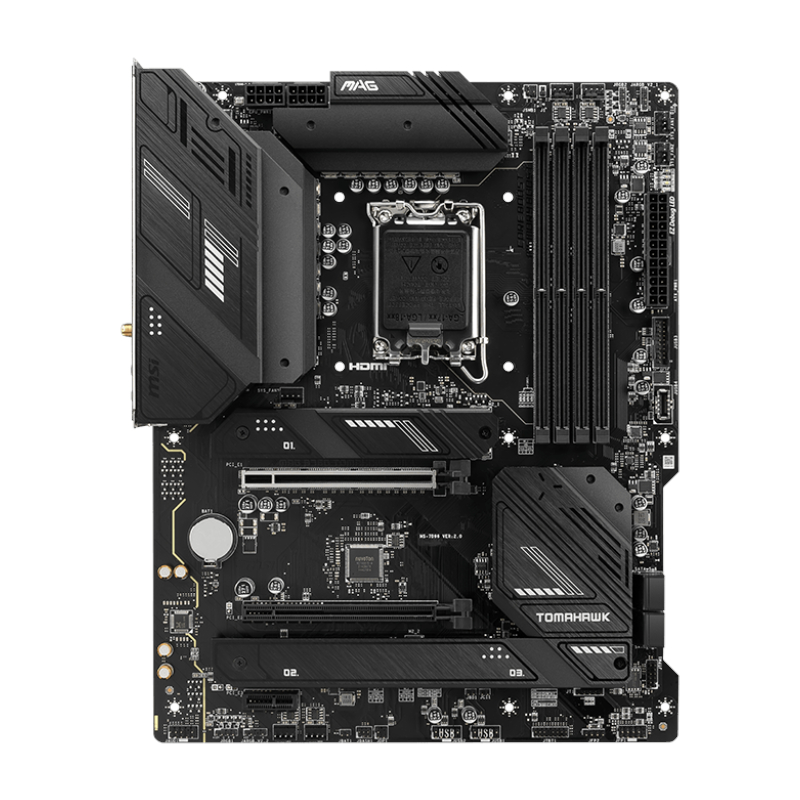 MAGB760TOMAHAWKWIFI_wr_02 MSI MAG B760 TOMAHAWK WIFI DDR5 Intel LGA1700 ATX Gaming Motherboard