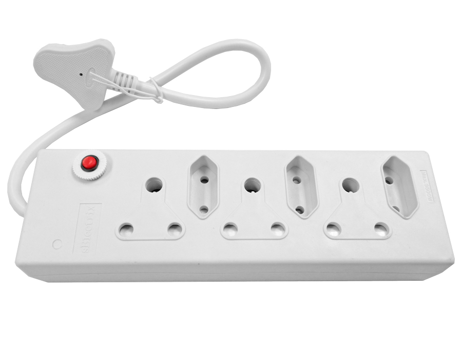 MP-06W Multi Plug 3x16A 3x5A 0.5m Cord White