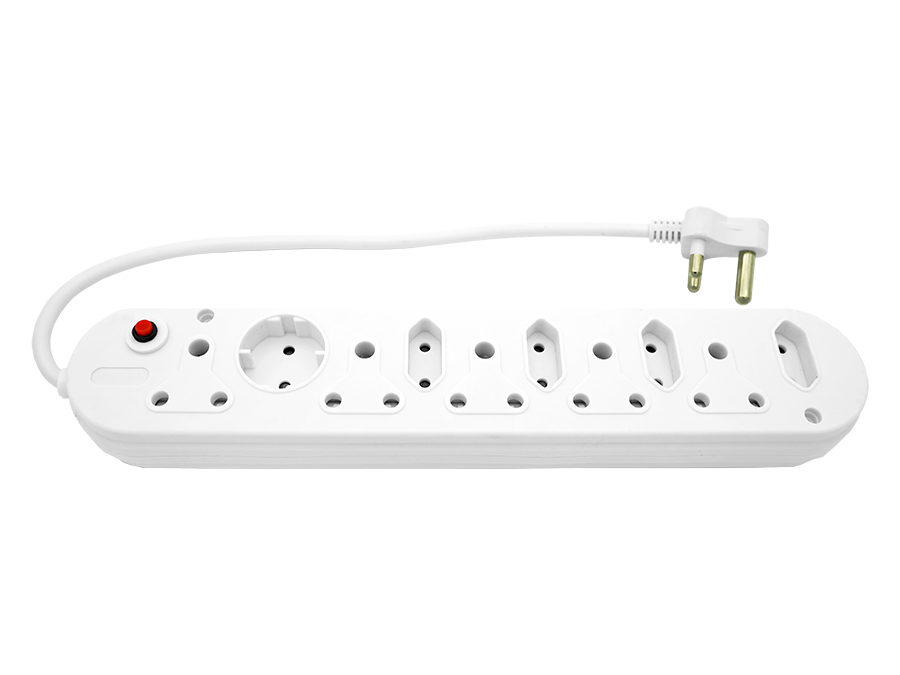 MP-10W Multi Plug 5x16A 5x5A 0.5m Cord White
