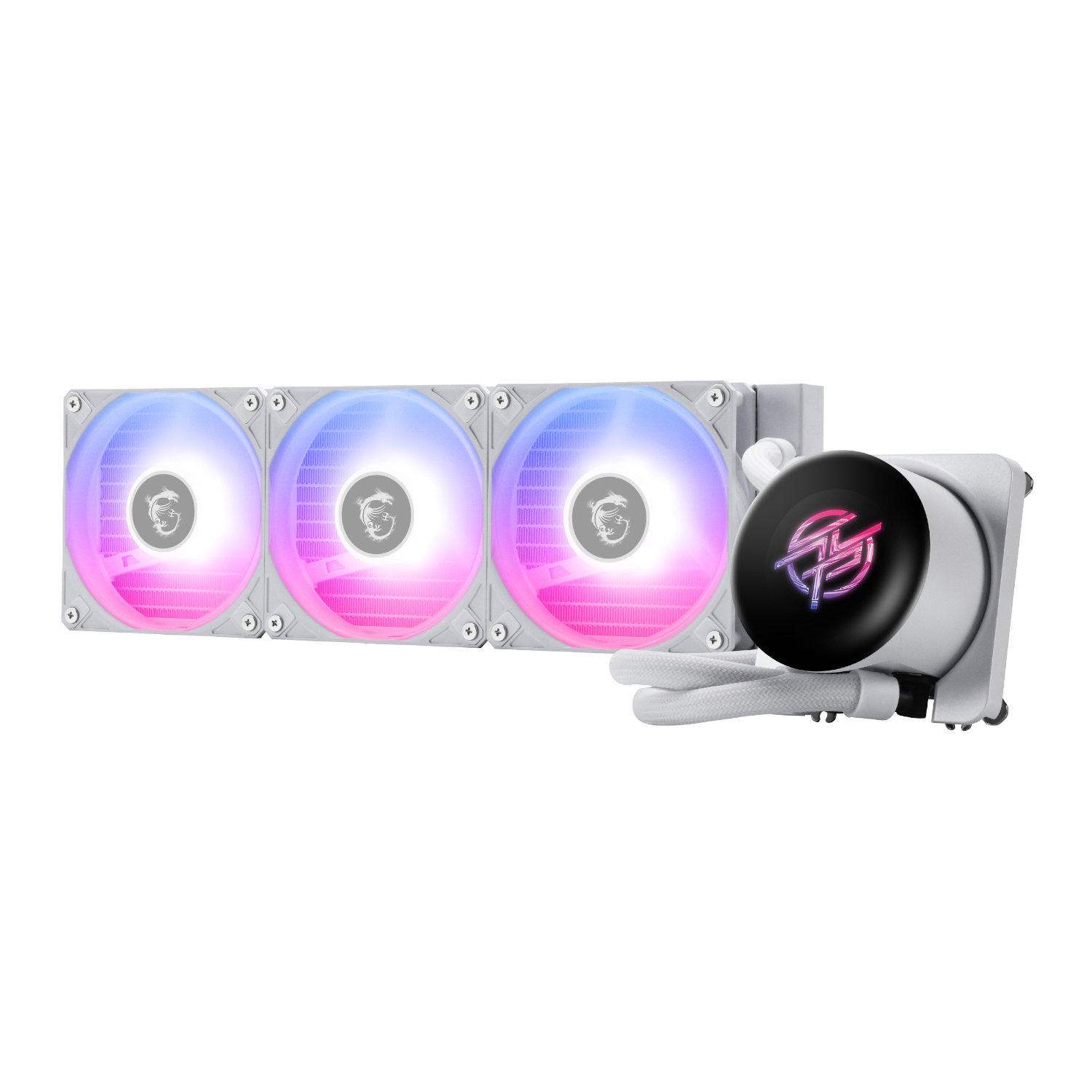 MPGCORELIQUIDP13360WH_MSI-MPG-Coreliquid-P13-360-AIO-Liquid-CPU-Cooler-White_wr_01a MSI MPG Coreliquid P13 360 AIO Liquid CPU Cooler - White
